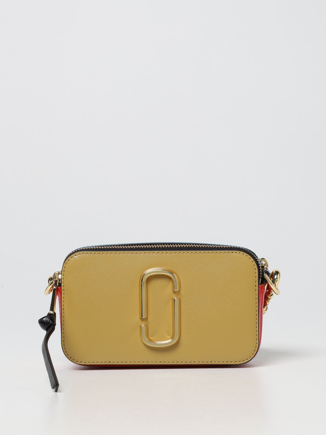 Marc Jacobs The Snapshot Saffiano Leather Bag In Ecru | ModeSens