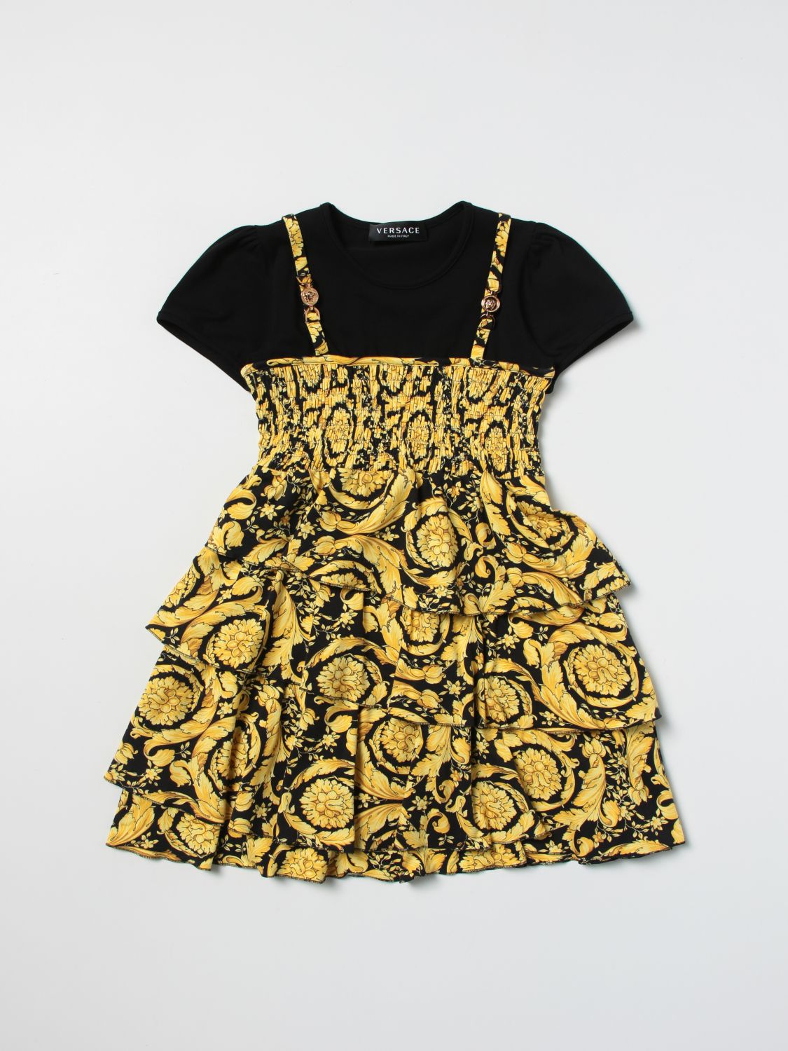 Onderscheid registreren adelaar Young Versace Outlet: dress for girls - Black | Young Versace dress  10026511A02509 online on GIGLIO.COM