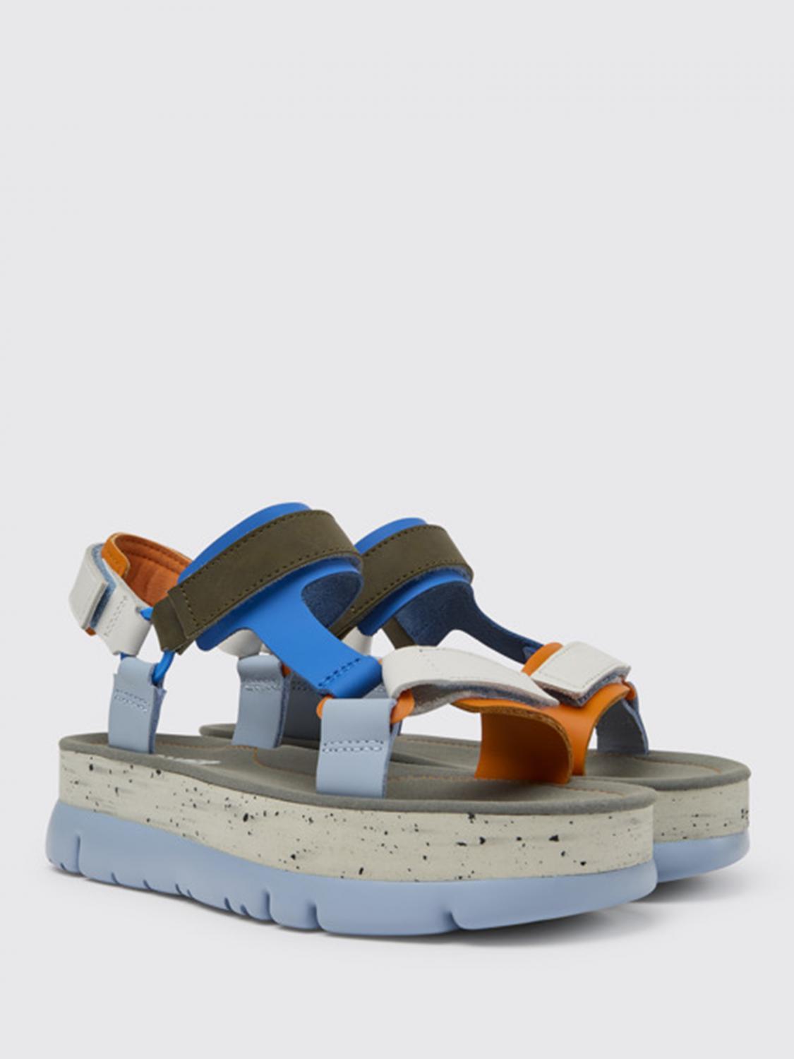 multicolor sandals flat