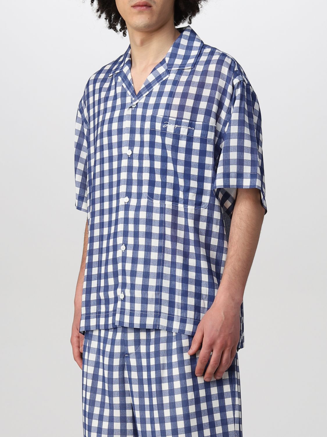 Рубашка Jacquemus: Рубашка Мужское Jacquemus темно-синий 4