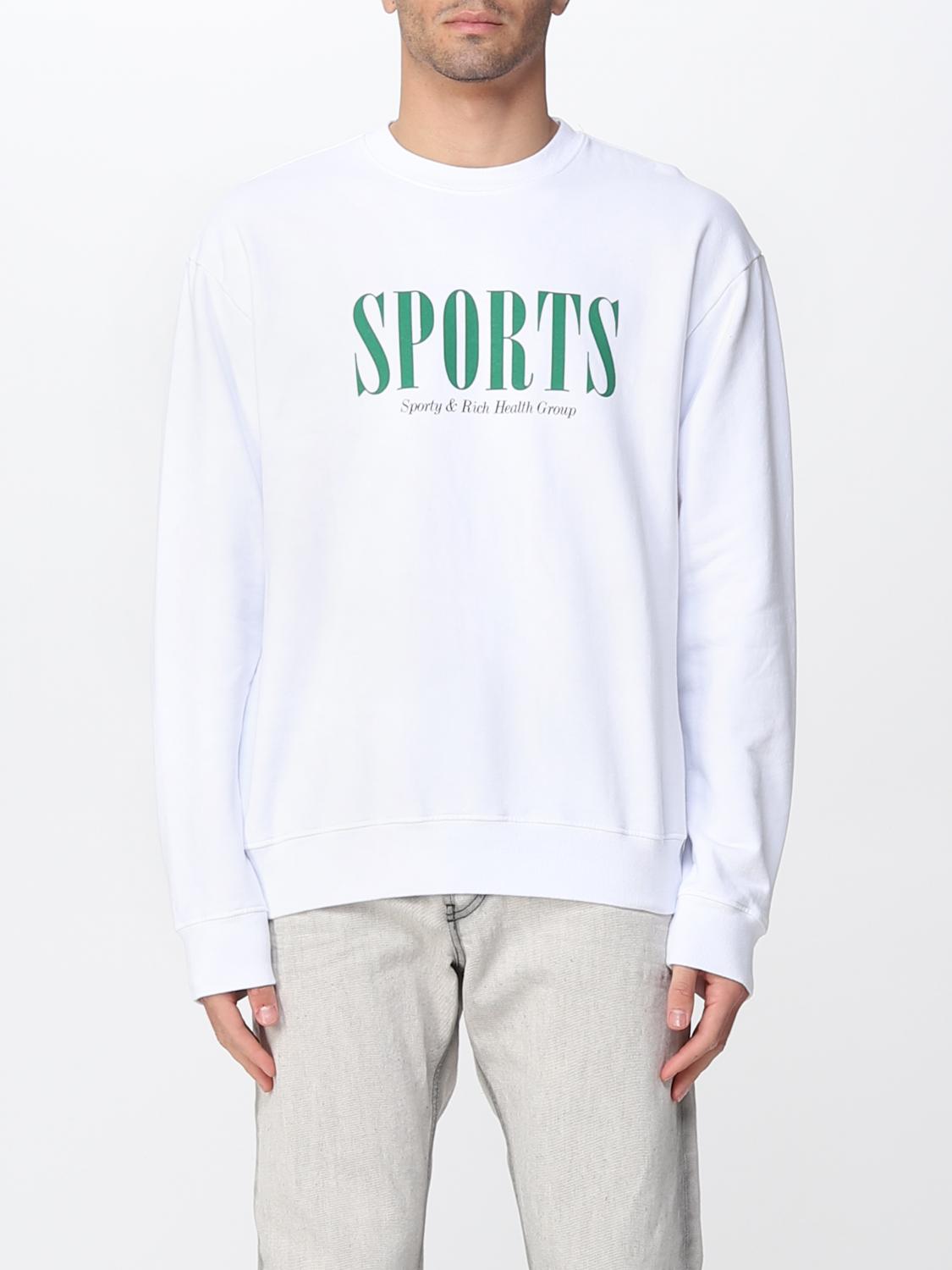 SPORTY & RICH Herren Sweatshirt Weiß Sporty & Rich Sweatshirt