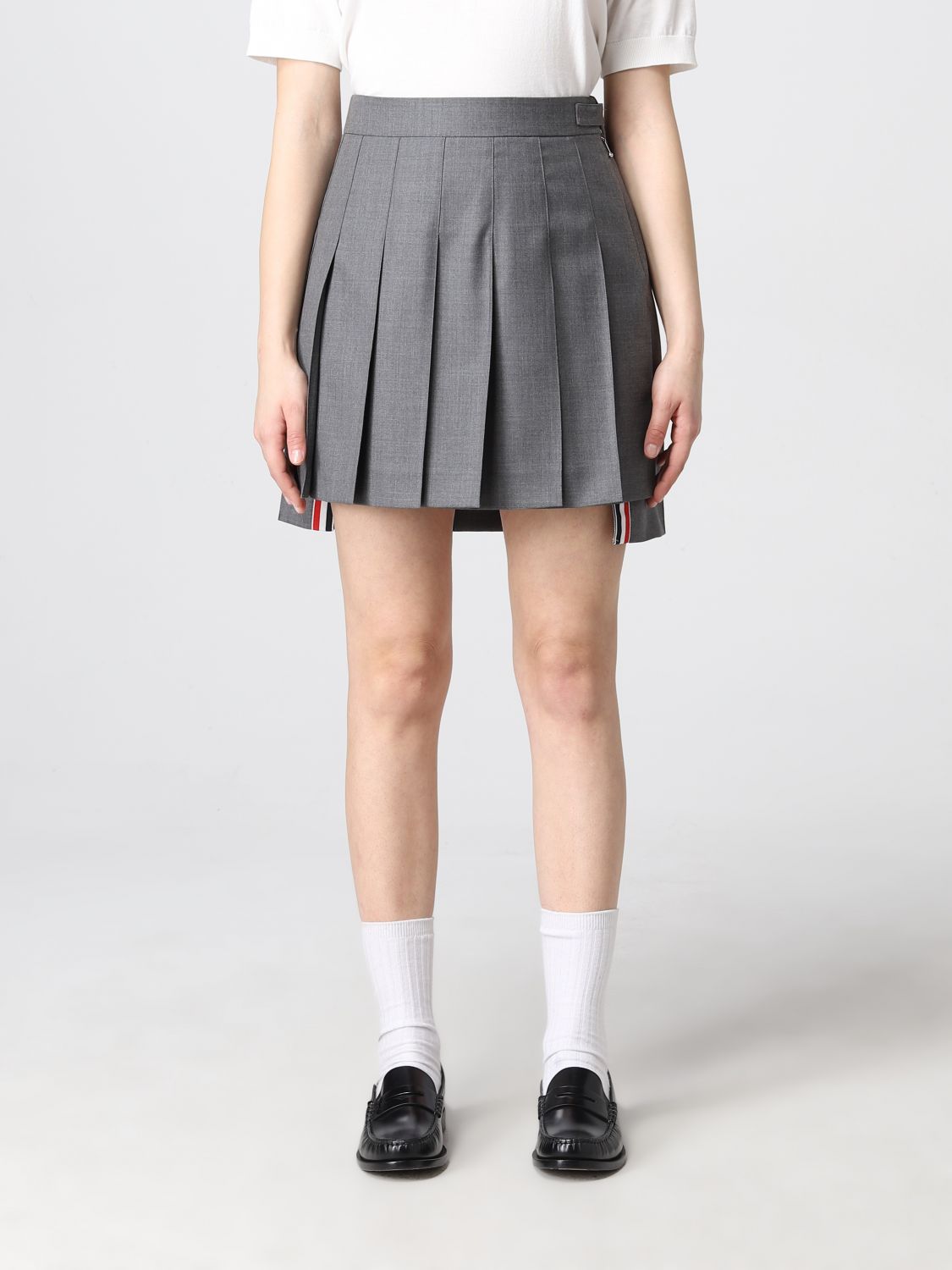 THOM BROWNE: skirt for woman - Grey | Thom Browne skirt FGC402V00626 ...