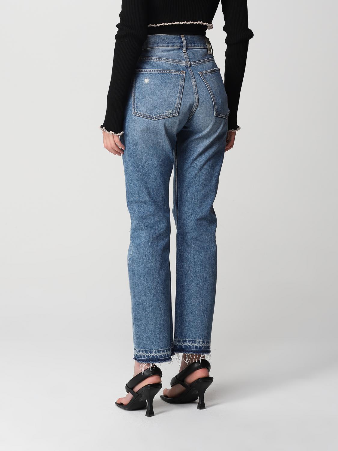 ANIYE BY: cropped jeans in ripped denim - Blue | Jeans Aniye By 5133  GIGLIO.COM