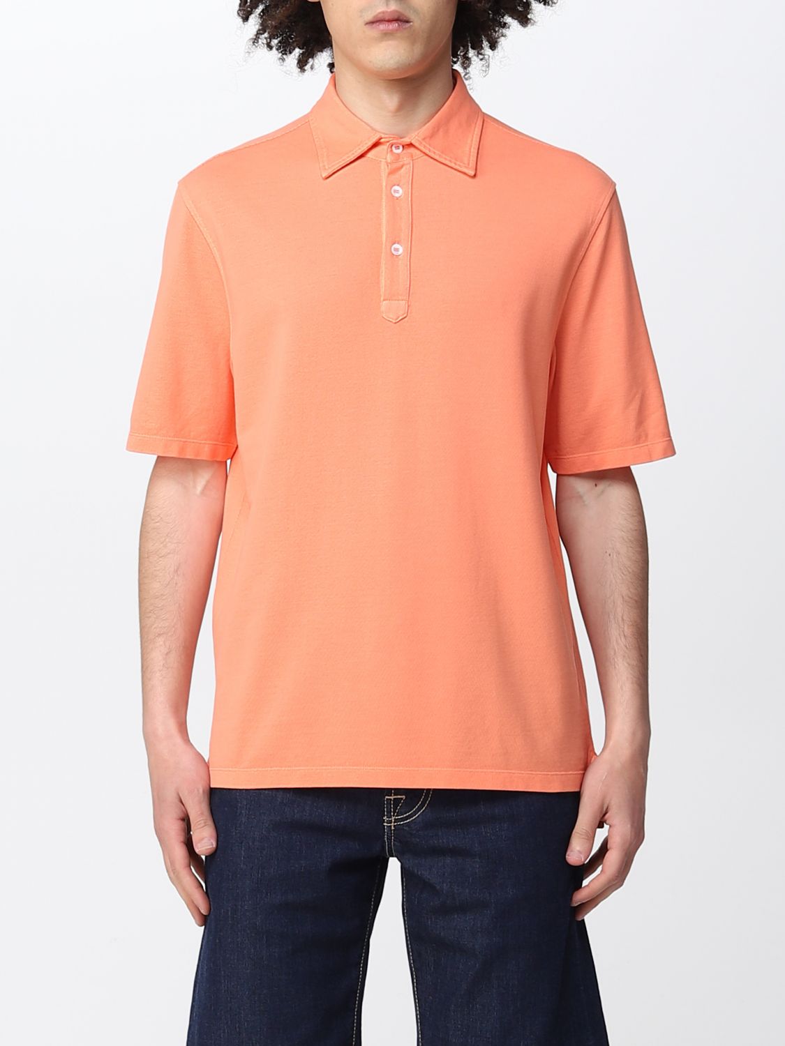 Polo shirt Malo: Malo polo shirt for men orange 1