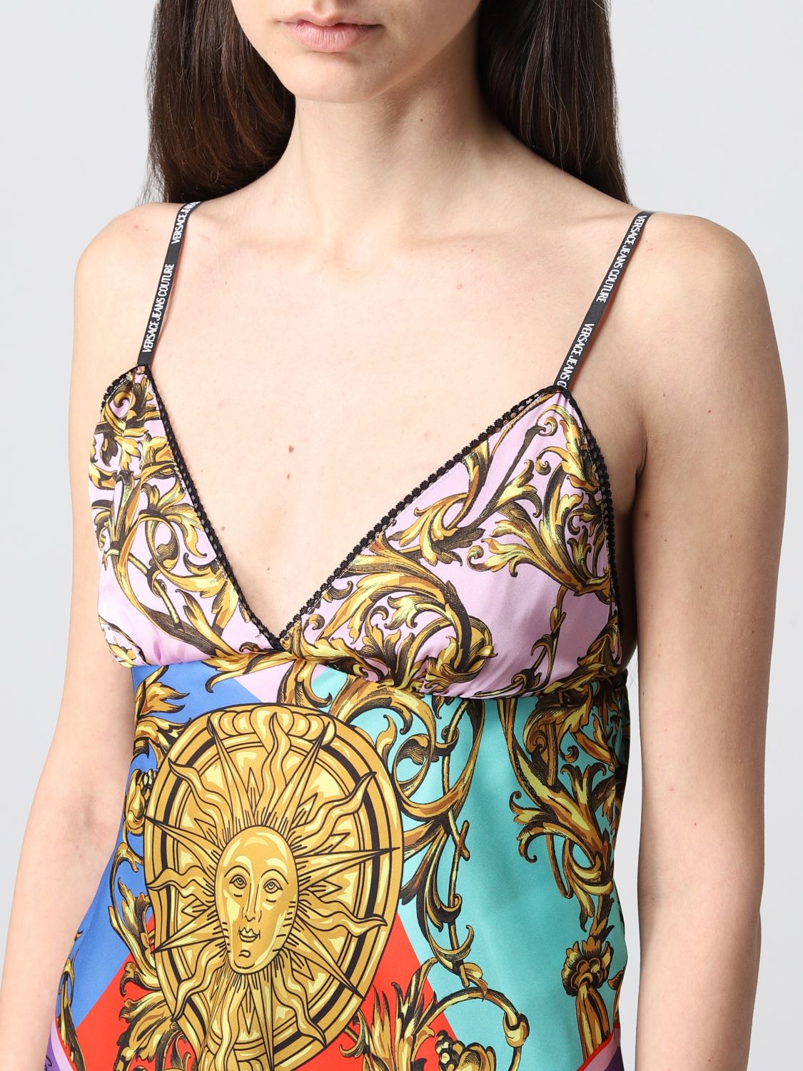 Top e Bluse Versace Jeans Couture: Top Versace Jeans Couture con stampa Sun Garland fantasia 3