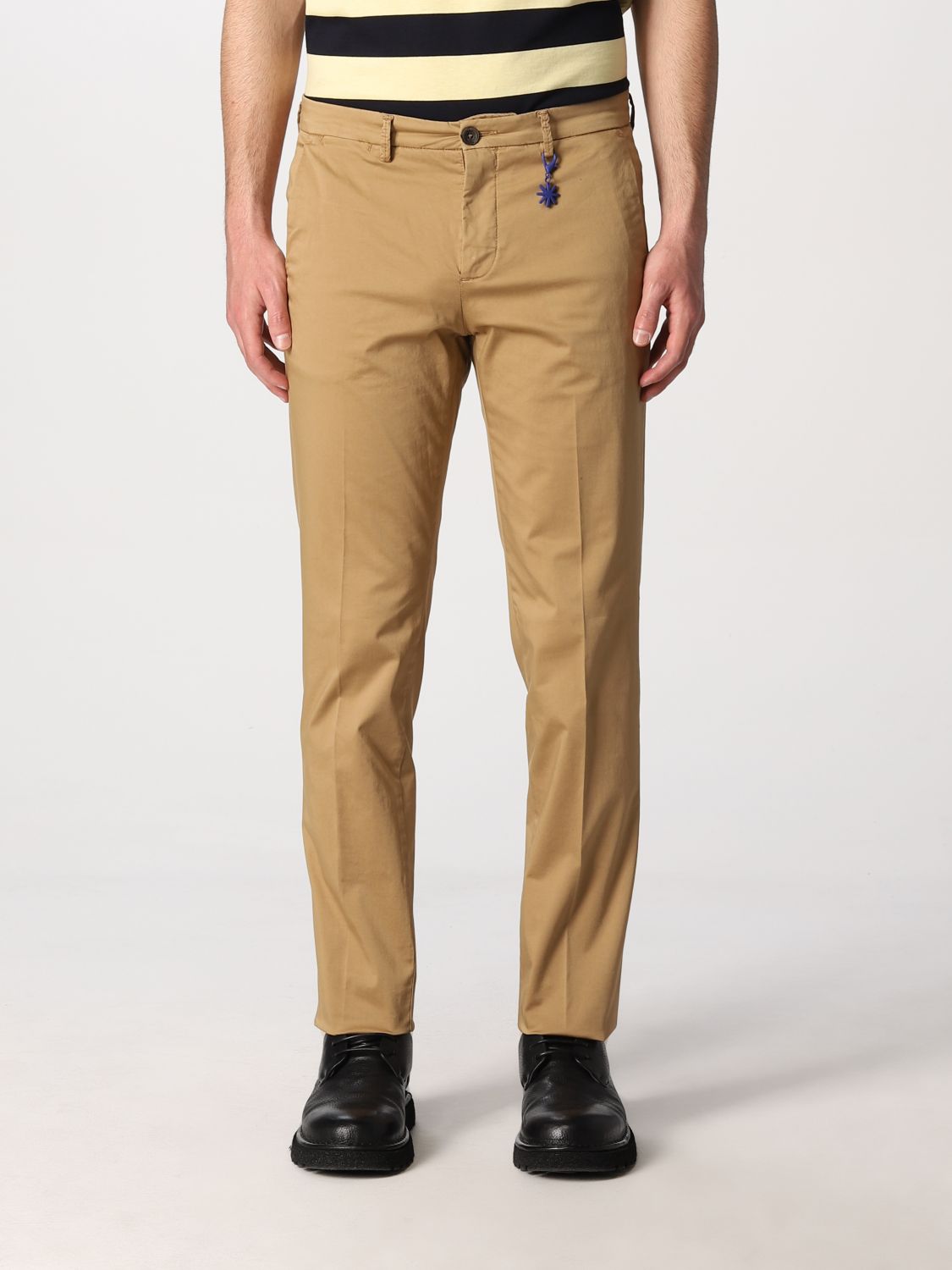 Manuel Ritz Trousers Men In Beige | ModeSens