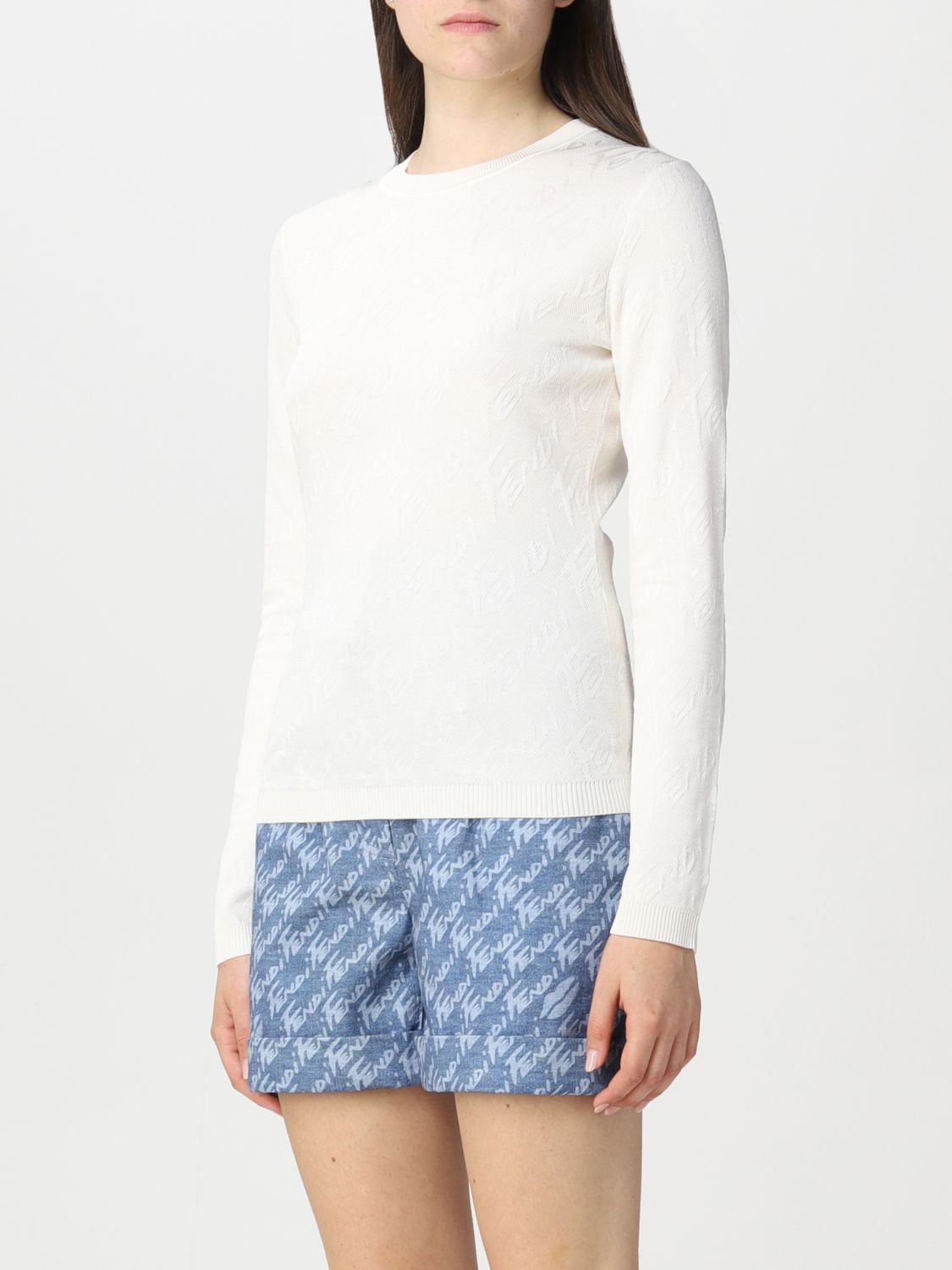 Sweater Fendi: Sweater women Fendi white 4