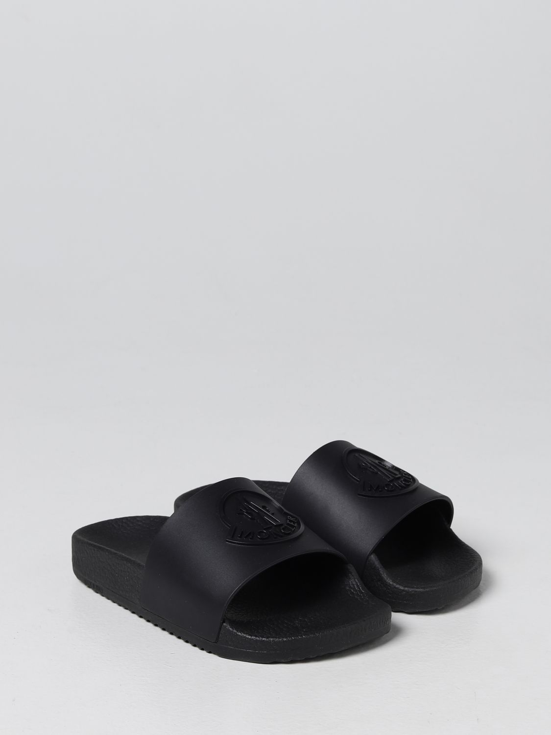 Scarpe Moncler: Sandalo slide Moncler in gomma nero 2