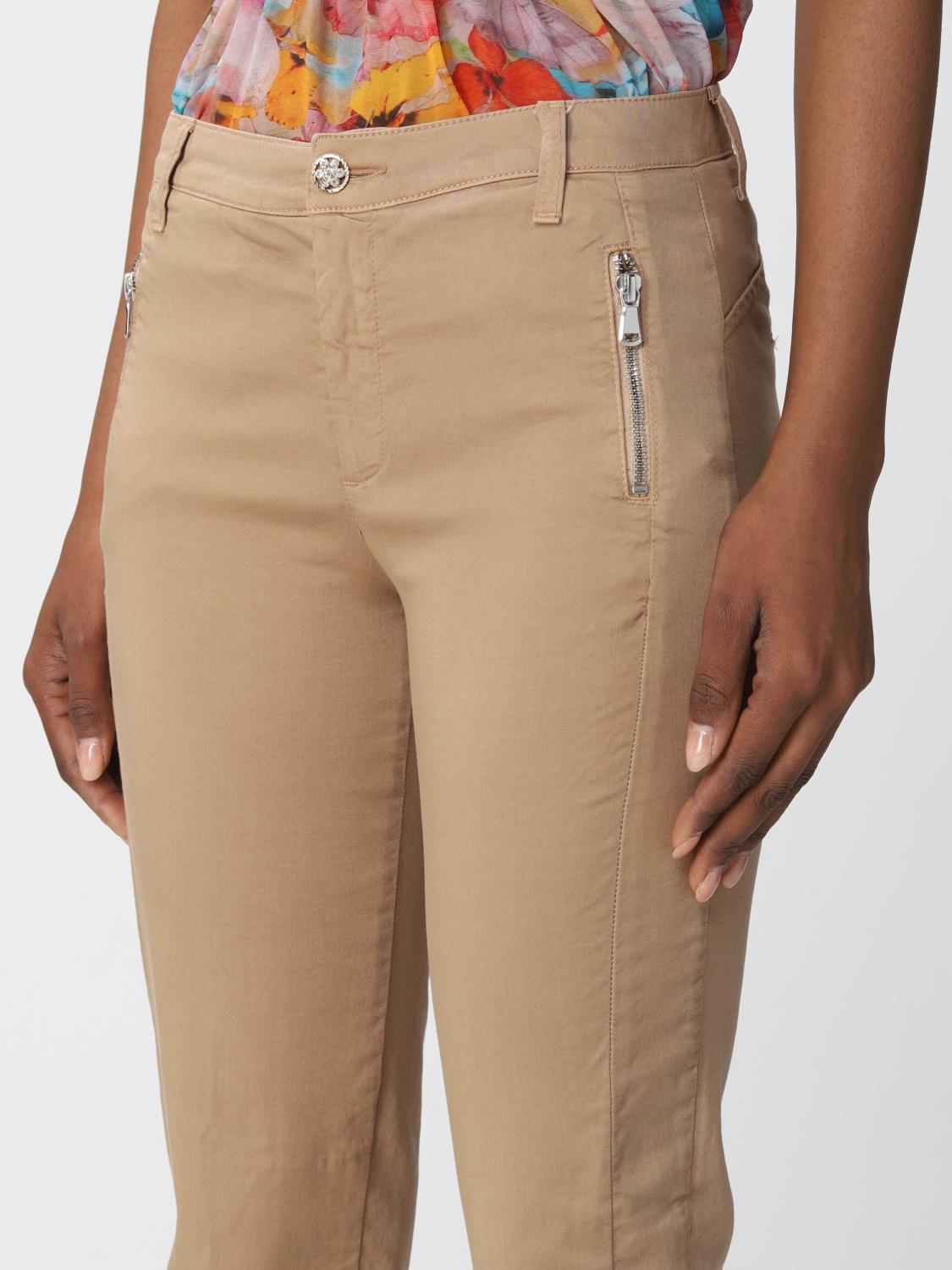 LIU JO: Trousers women - Camel 