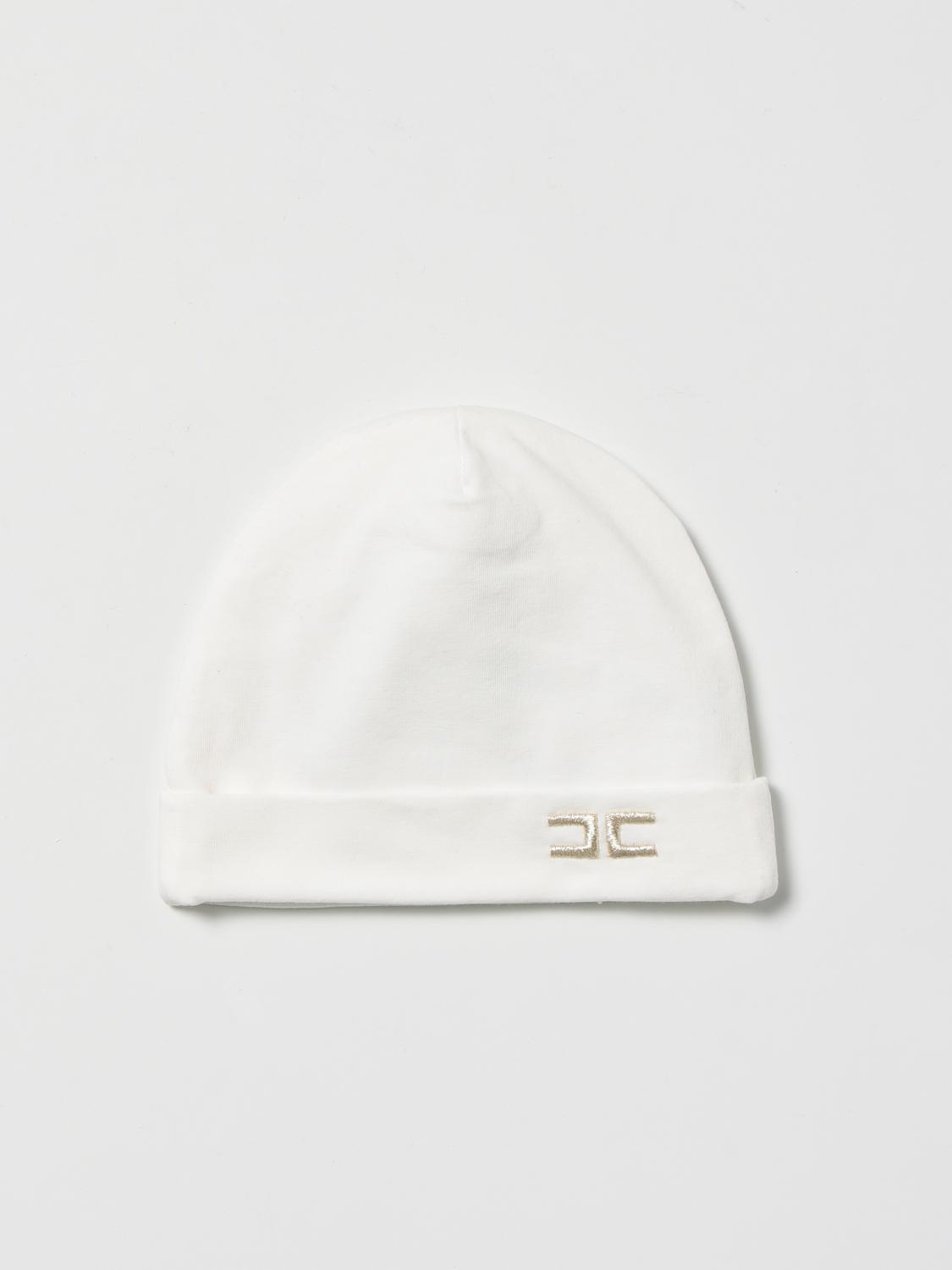 ELISABETTA FRANCHI: Cappello a berretto - Panna | Cappello Neonato Elisabetta  Franchi ENCP30JE95XEUNI1 GIGLIO.COM