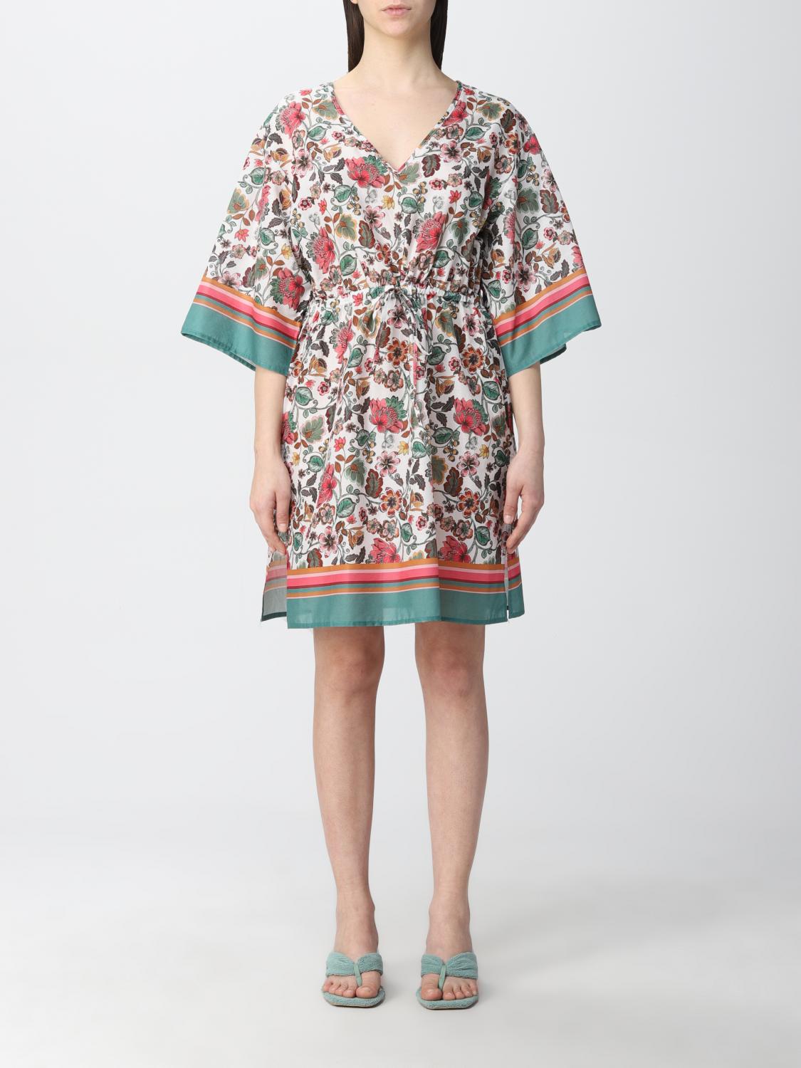 LIU JO: Abito di cotone - Rosa | Abito Liu Jo VA2098TS009 GIGLIO.COM