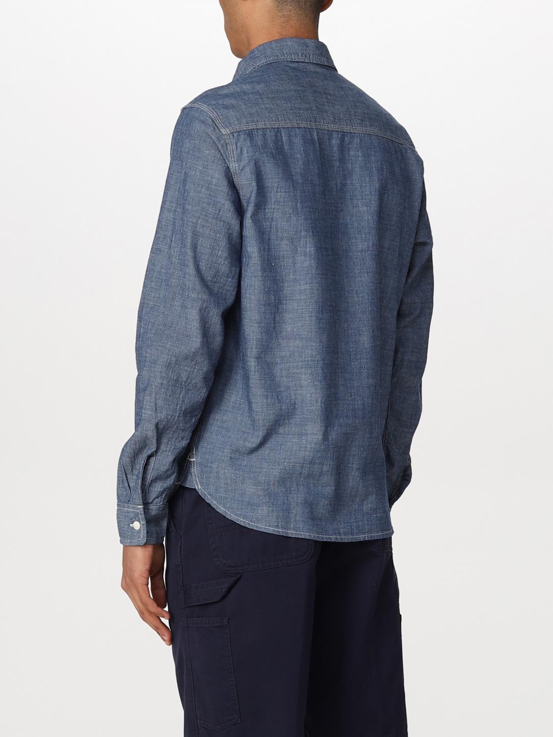 carhartt mens denim shirt