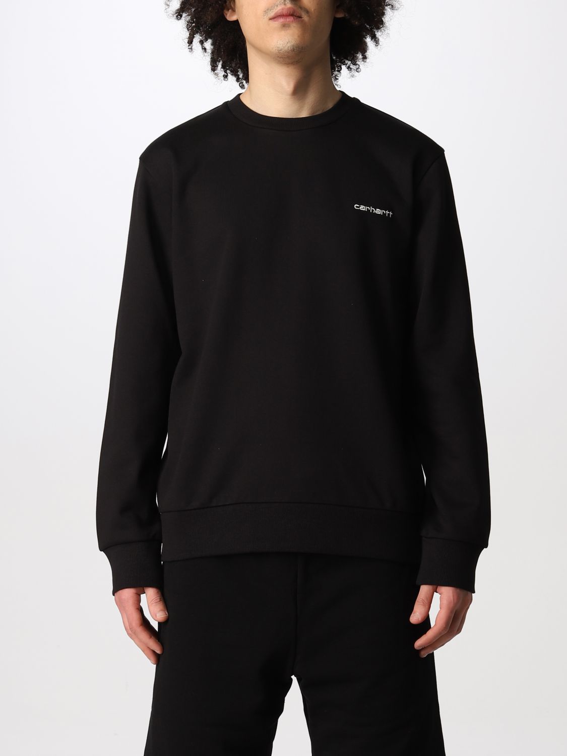 Carhartt Basic Jumper With Embroidered Logo In Black | ModeSens