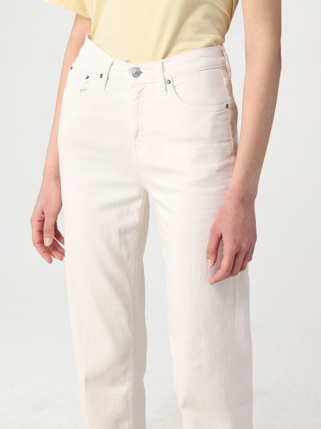 Jeans Haikure: Jeans cropped Haikure in denim bianco 3