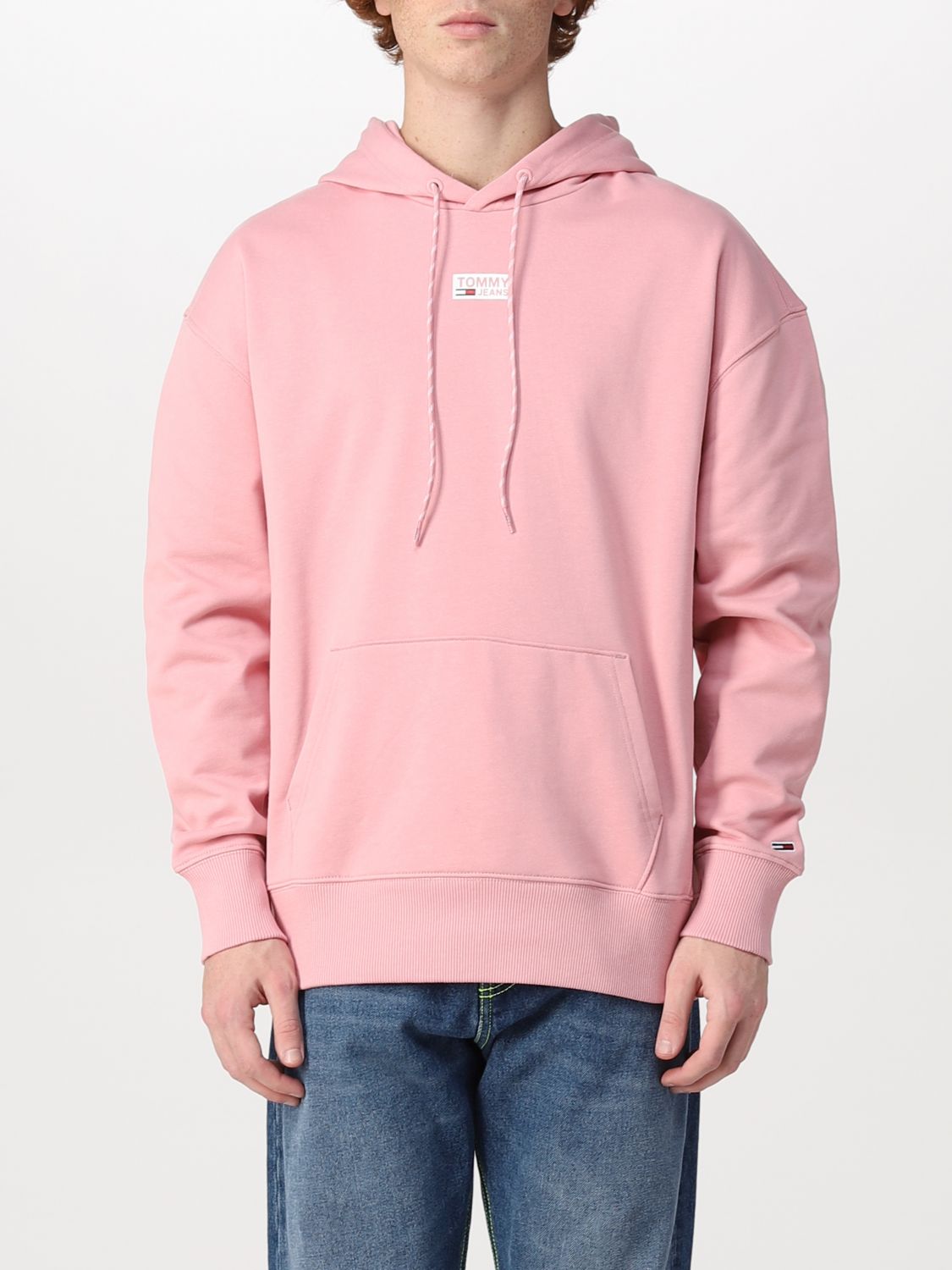 Sweatshirt Tommy Hilfiger: Tommy Hilfiger basic sweatshirt with logo print pink 1