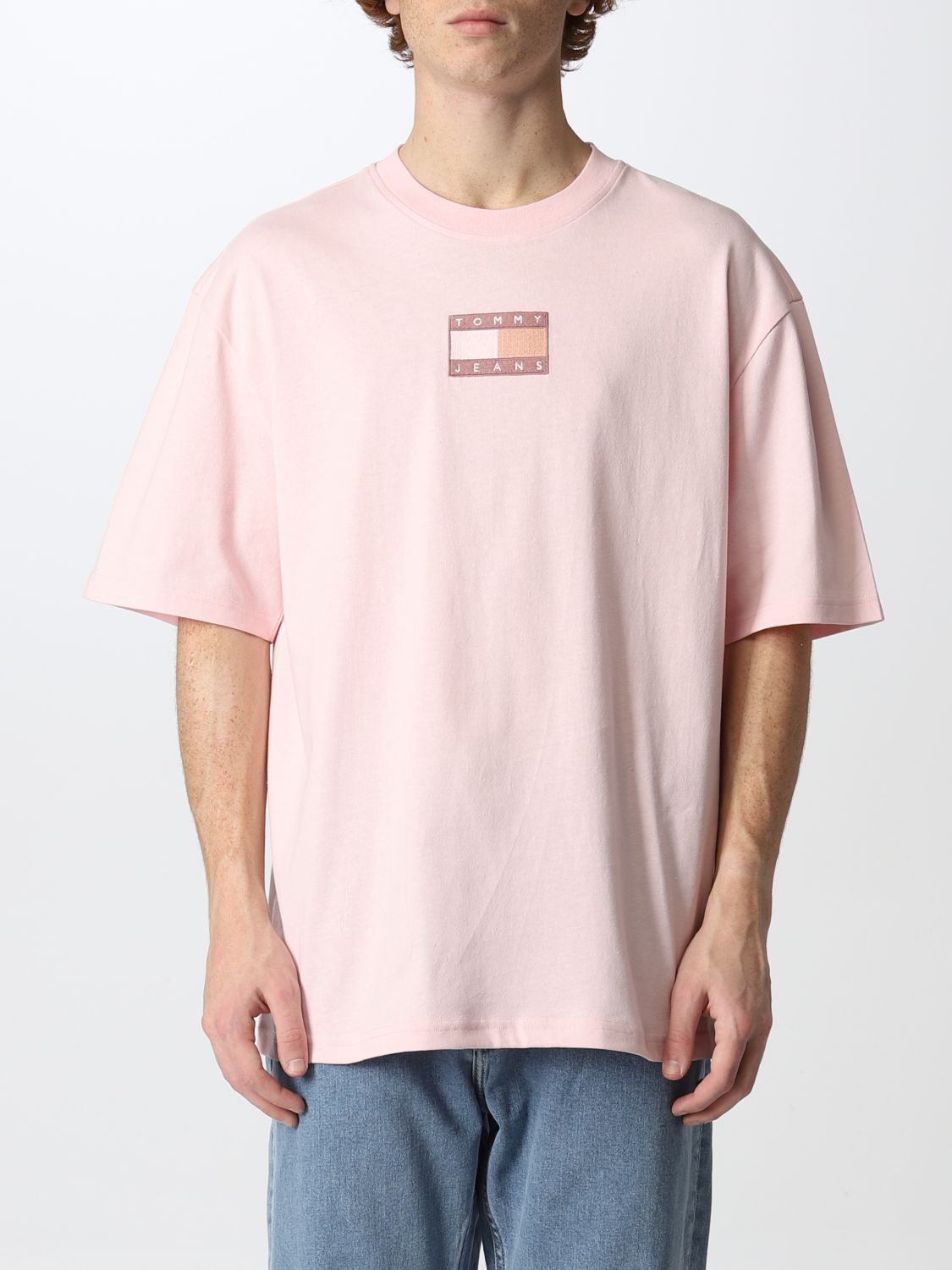 TOMMY HILFIGER: Camiseta para hombre, Rosa Camiseta Tommy Hilfiger DM0DM13327TH9 en GIGLIO.COM