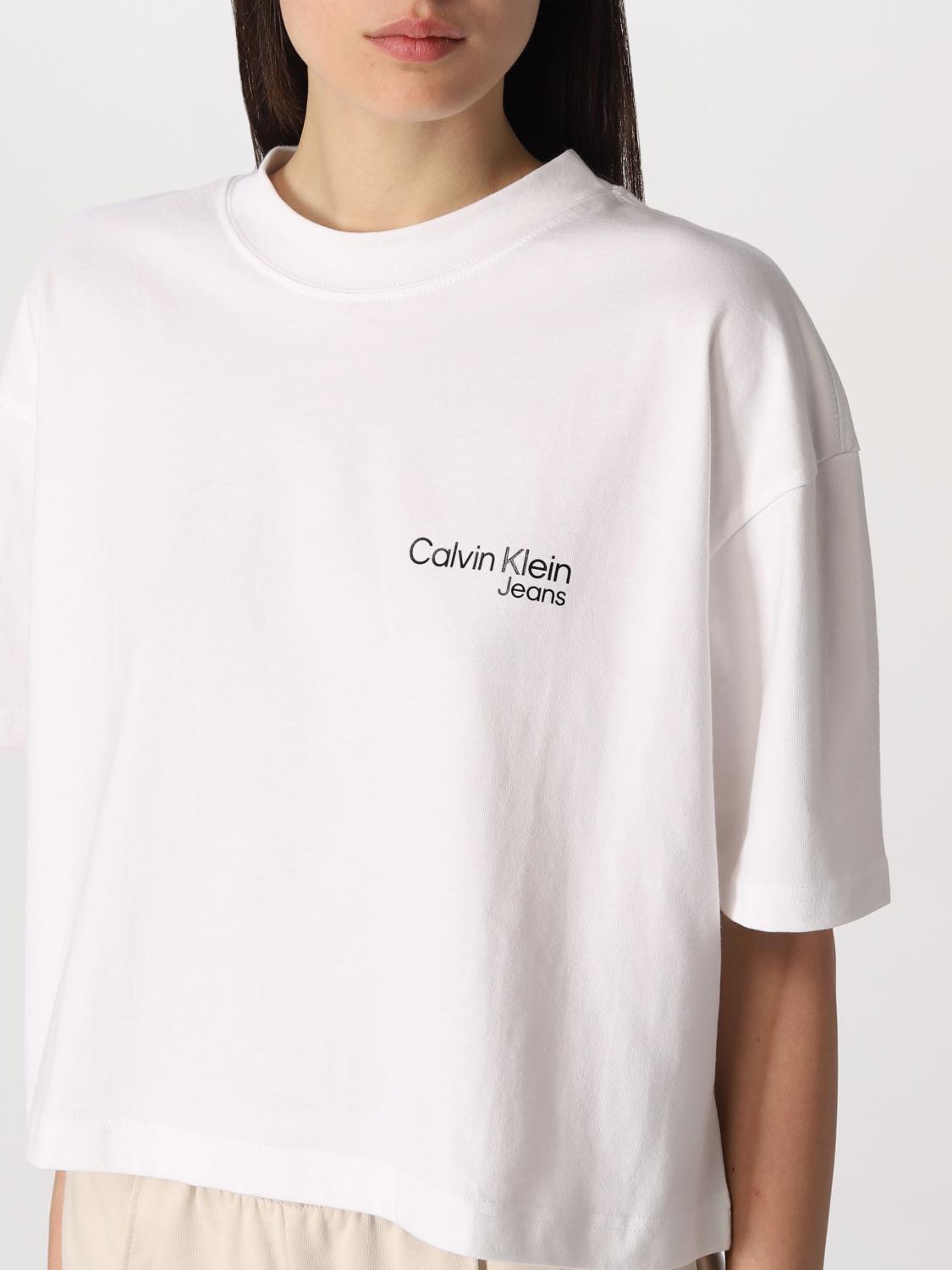 calvin klein jeans white shirt