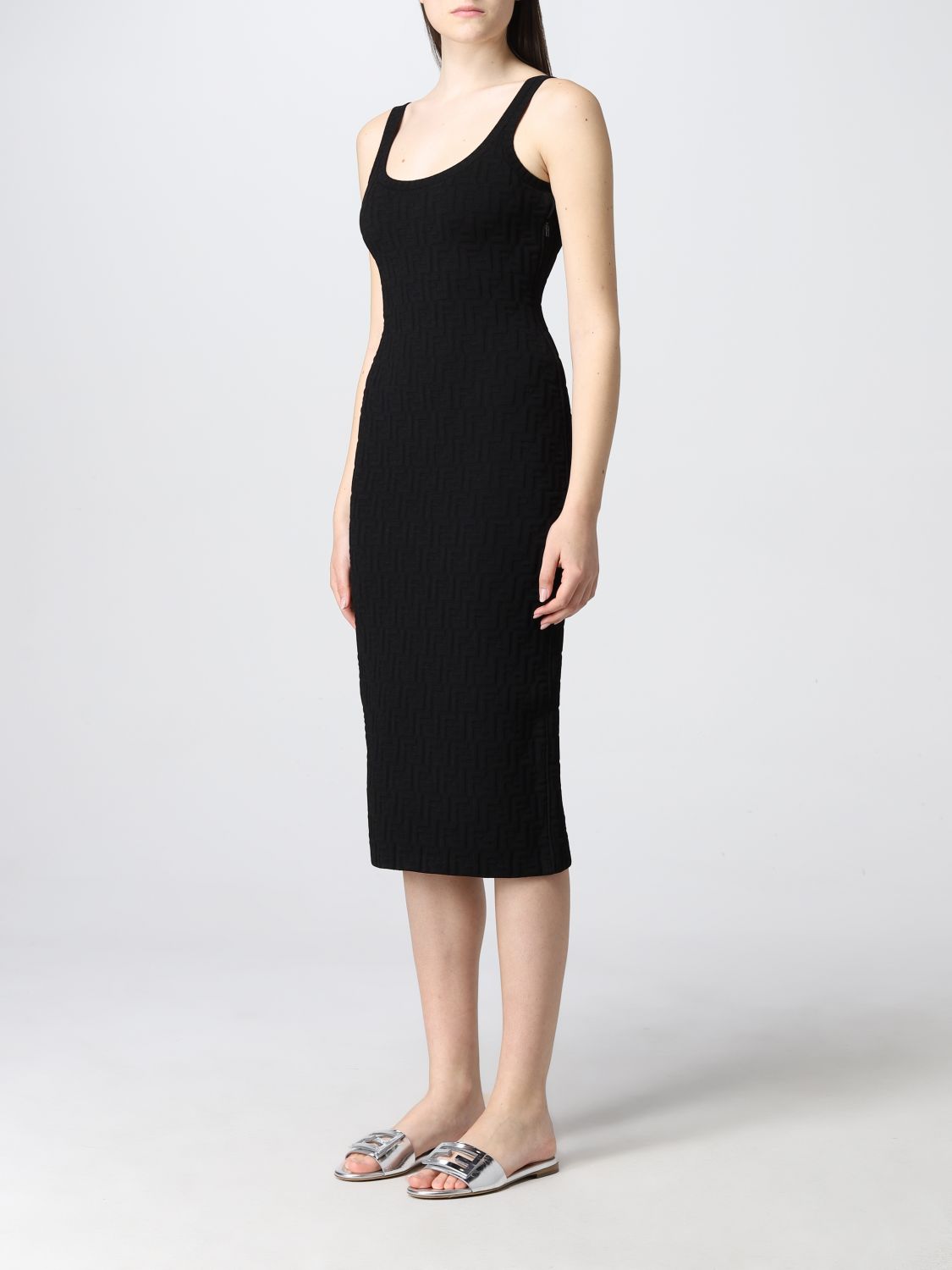 Платье Fendi: Платье Женское Fendi черный 3