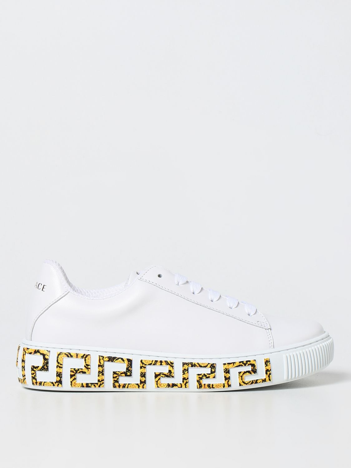 Scarpe Young Versace: Sneakers Versace Young in pelle bianco 1