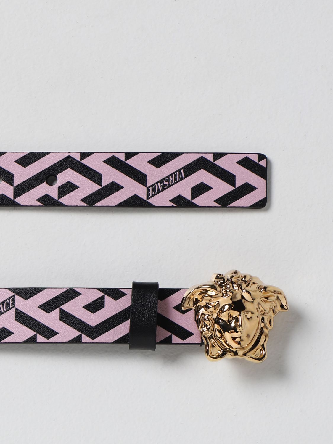 Belt Young Versace: Versace Young belt with print black 2