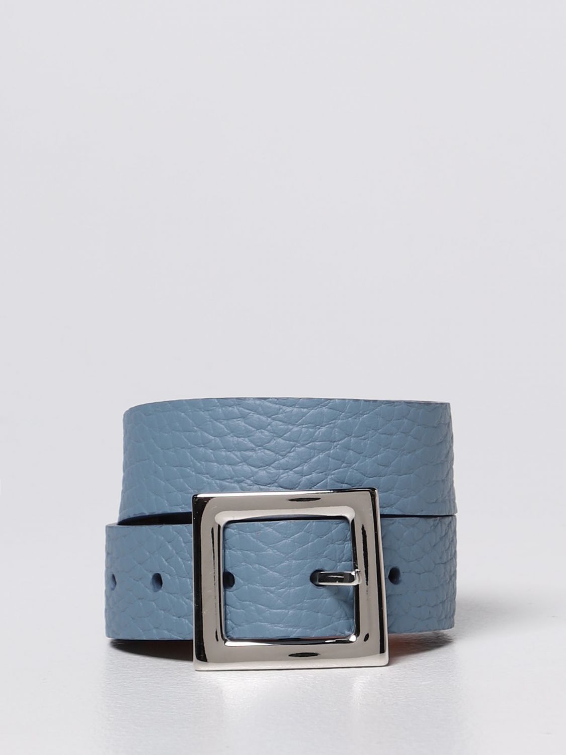 Cintura Orciani: Cintura Orciani in pelle martellata azzurro 1