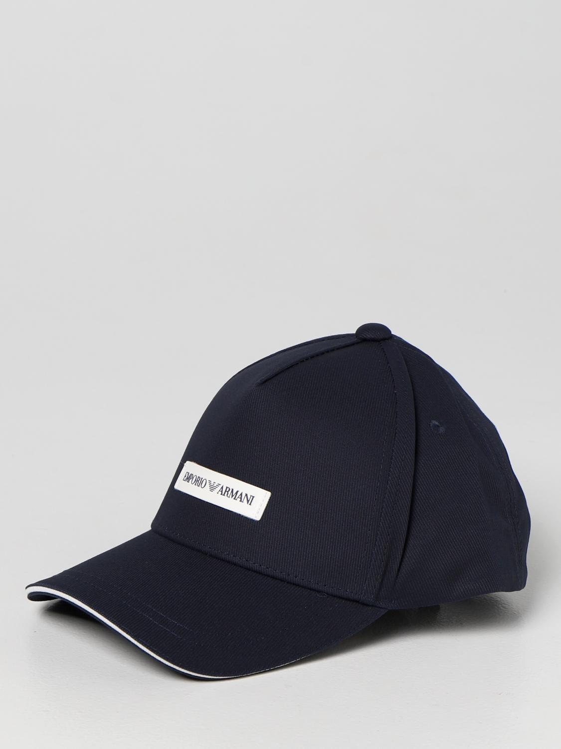 navy armani cap