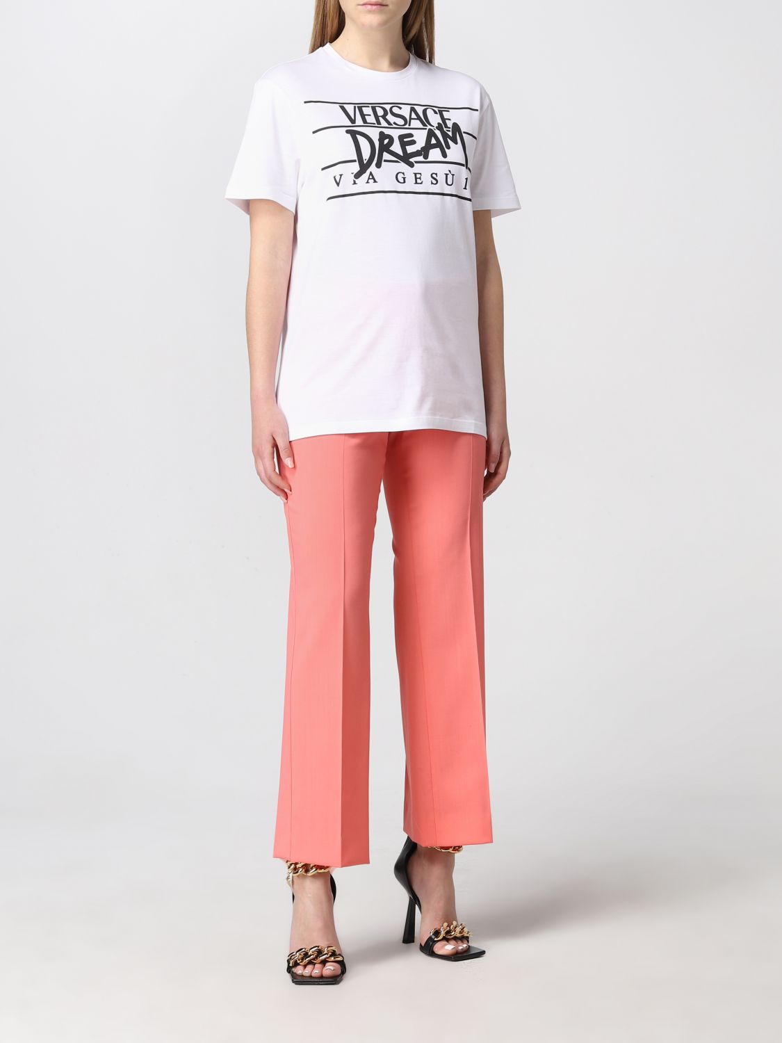T-shirt Versace: T-shirt damen Versace weiß 2