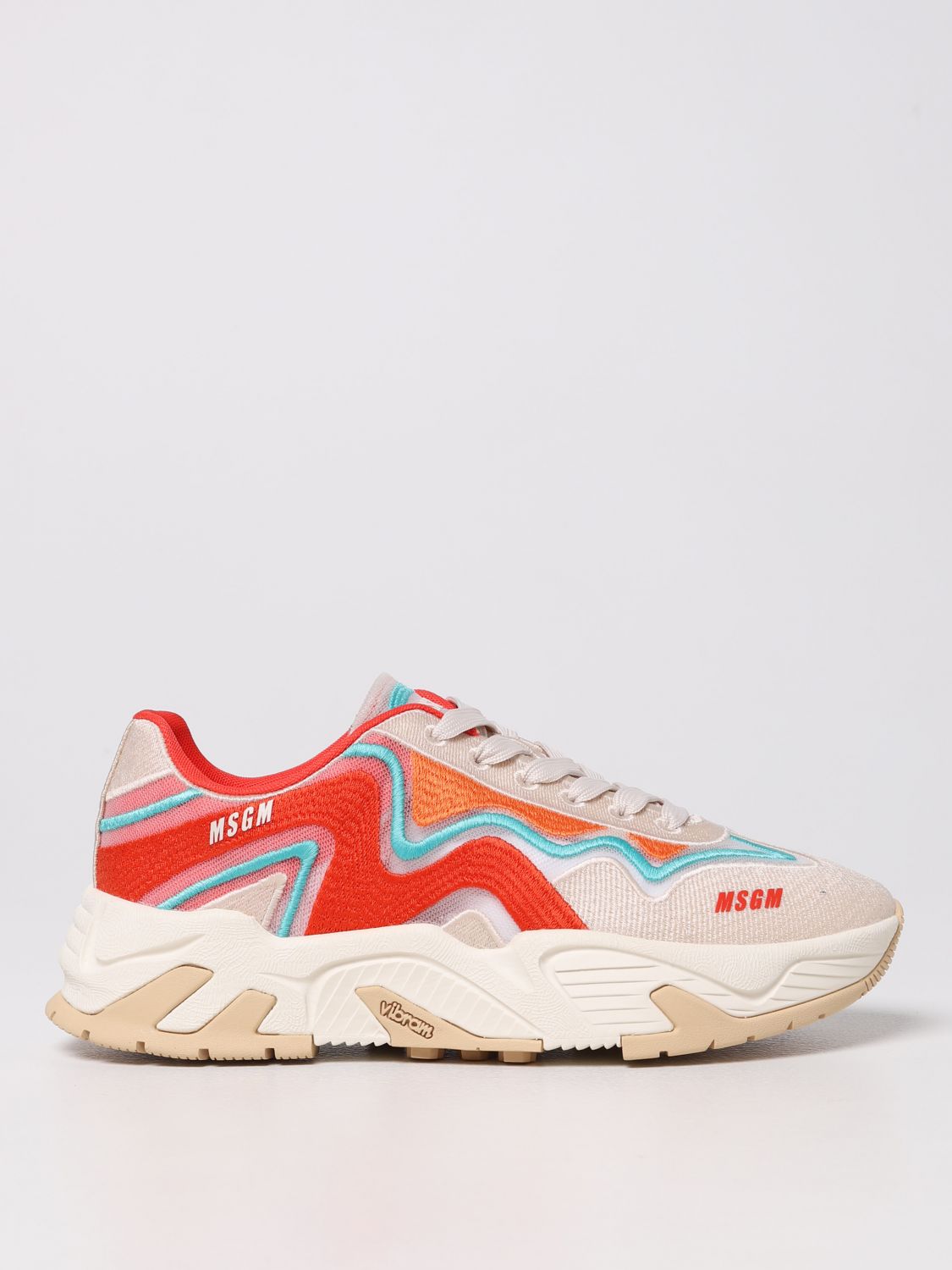 Trainers Msgm: Msgm trainers in embroidered fabric multicolor 1