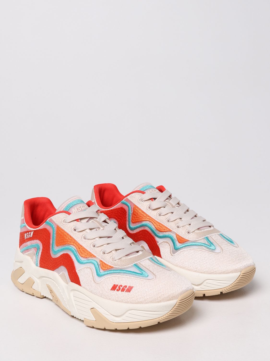 Trainers Msgm: Msgm trainers in embroidered fabric multicolor 2