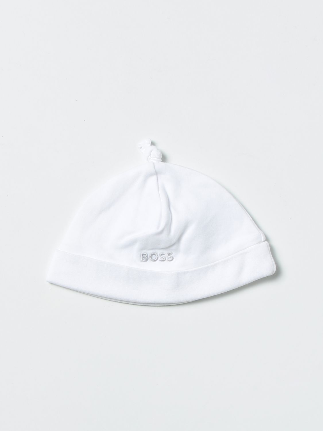 Hugo Boss Bobble Hat In White