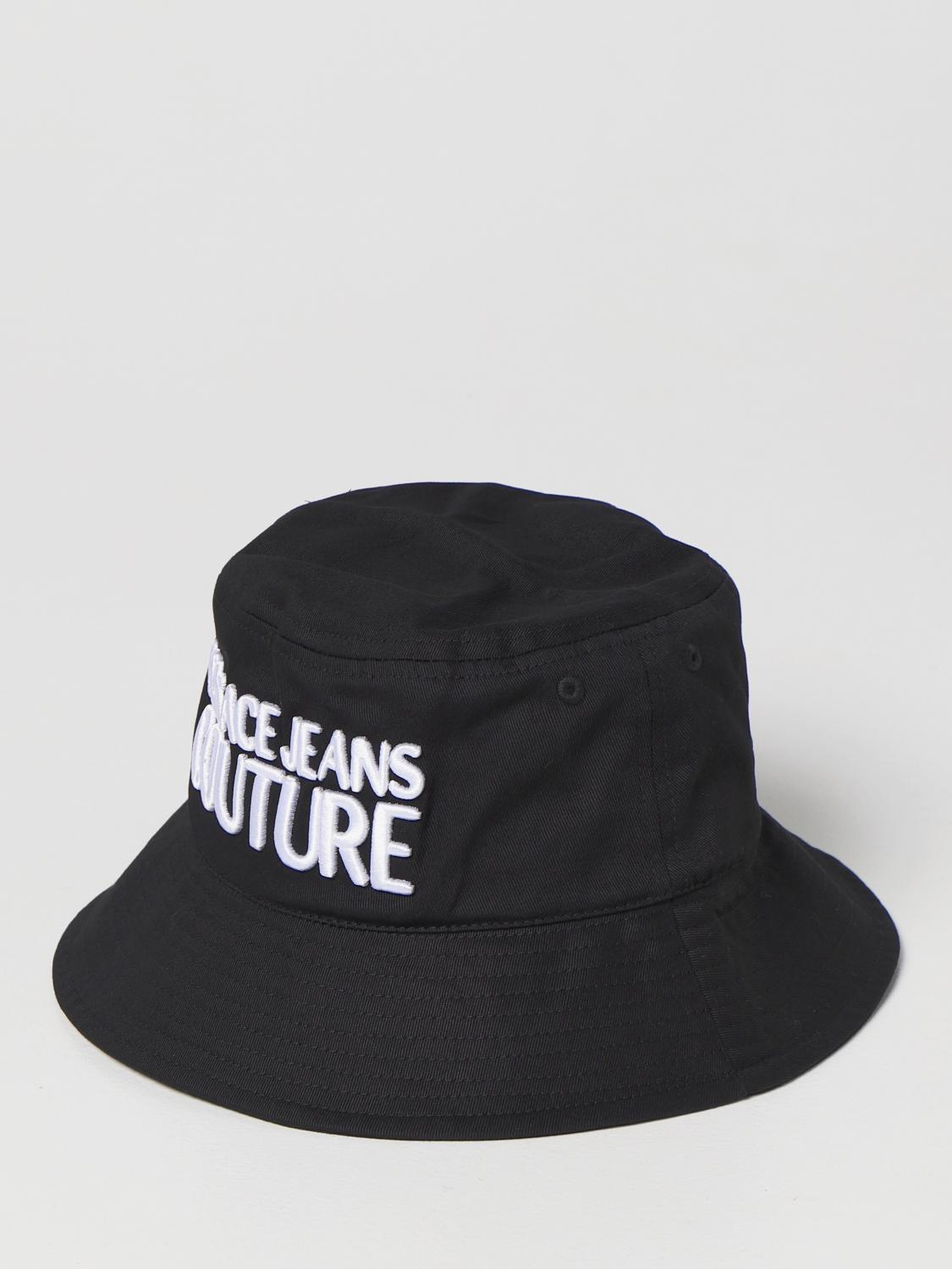 VERSACE JEANS COUTURE: Cappello da pescatore - Nero | Cappello Versace Jeans  Couture 72GAZK05ZS0009 GIGLIO.COM