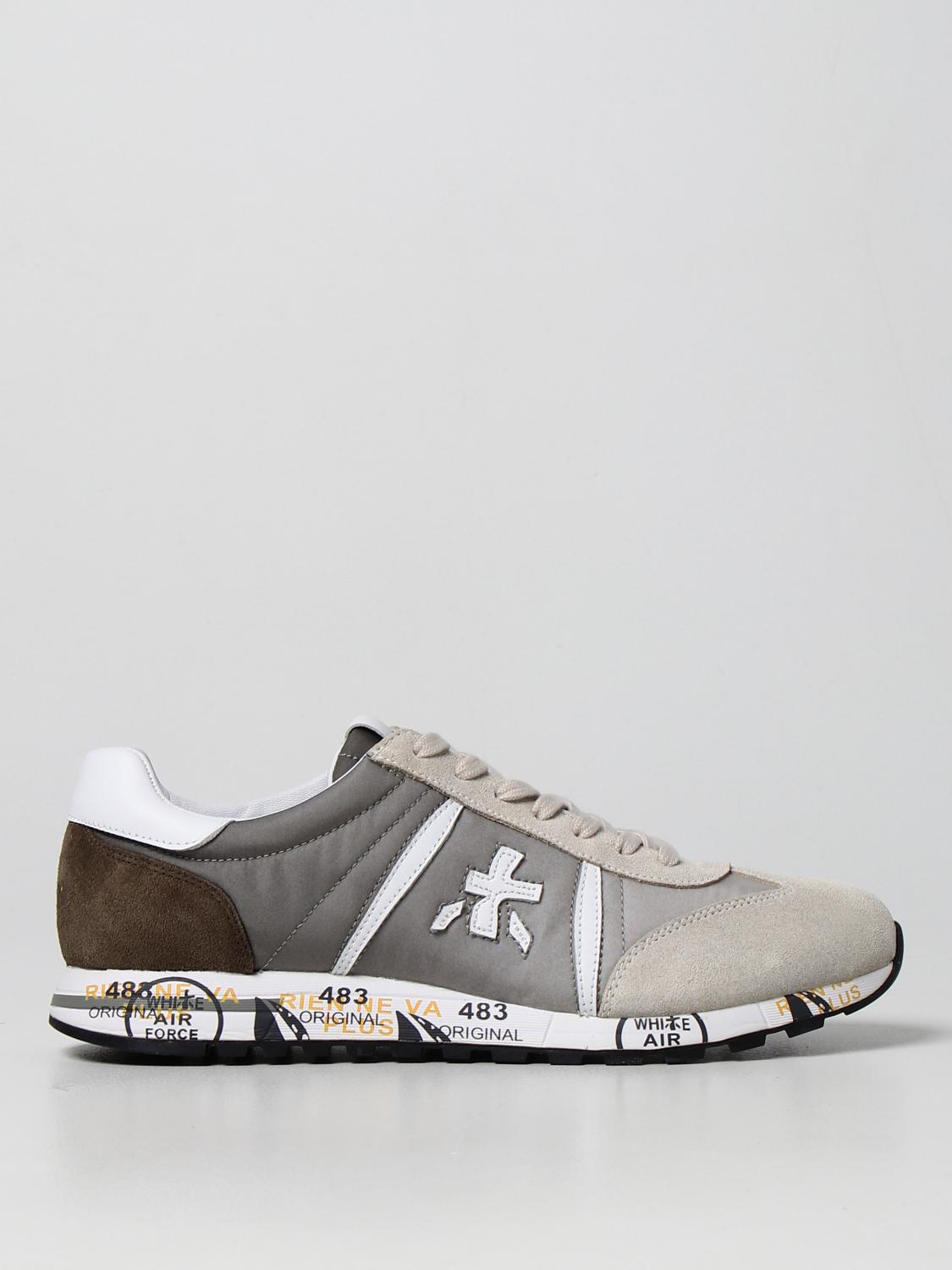 PREMIATA: Sneakers Lucy in nylon e camoscio - Beige | Sneakers Premiata LUCY  5642 GIGLIO.COM