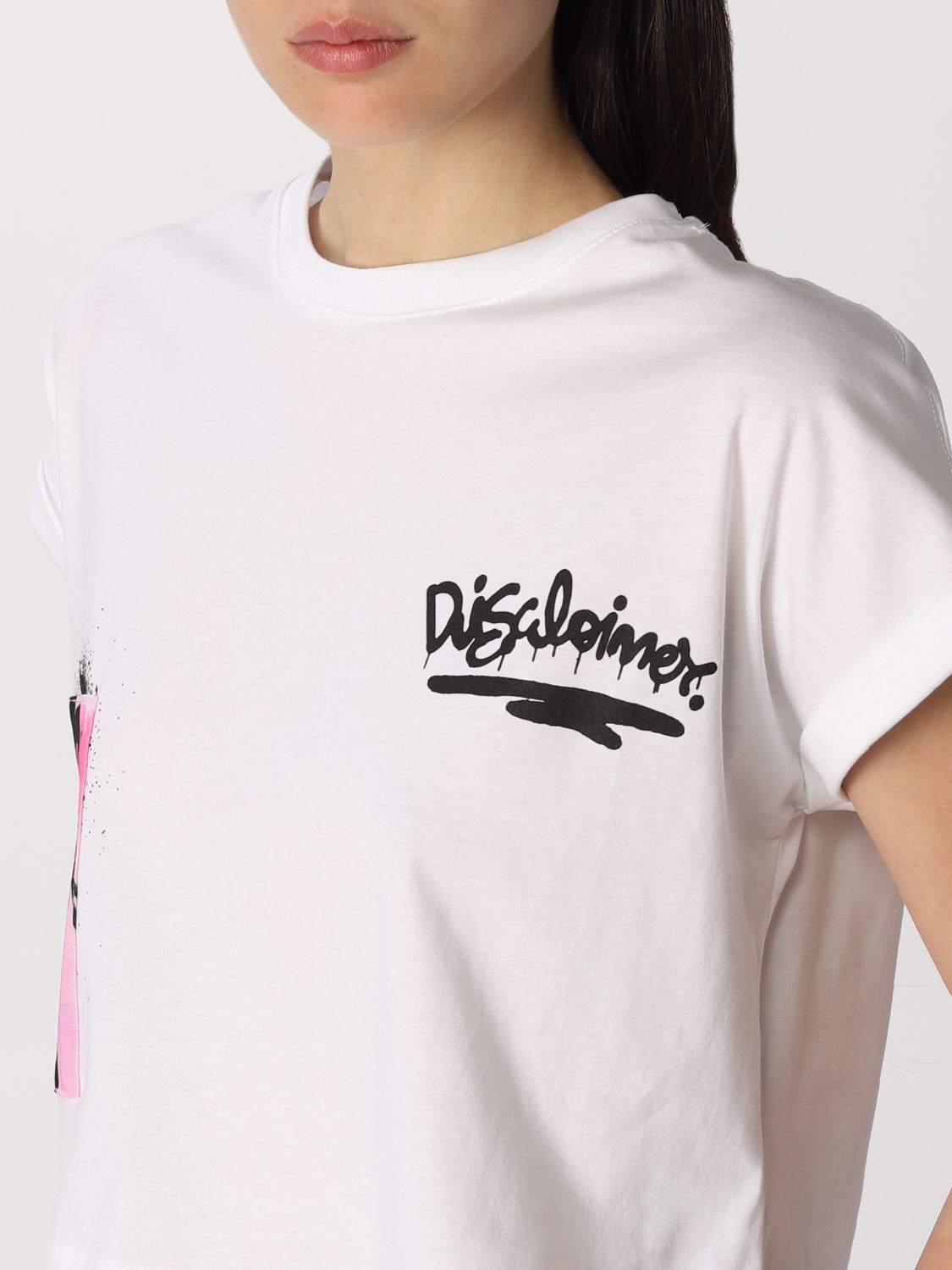 티셔츠 디스클레이머: 티셔츠 여성 Disclaimer 화이트 3