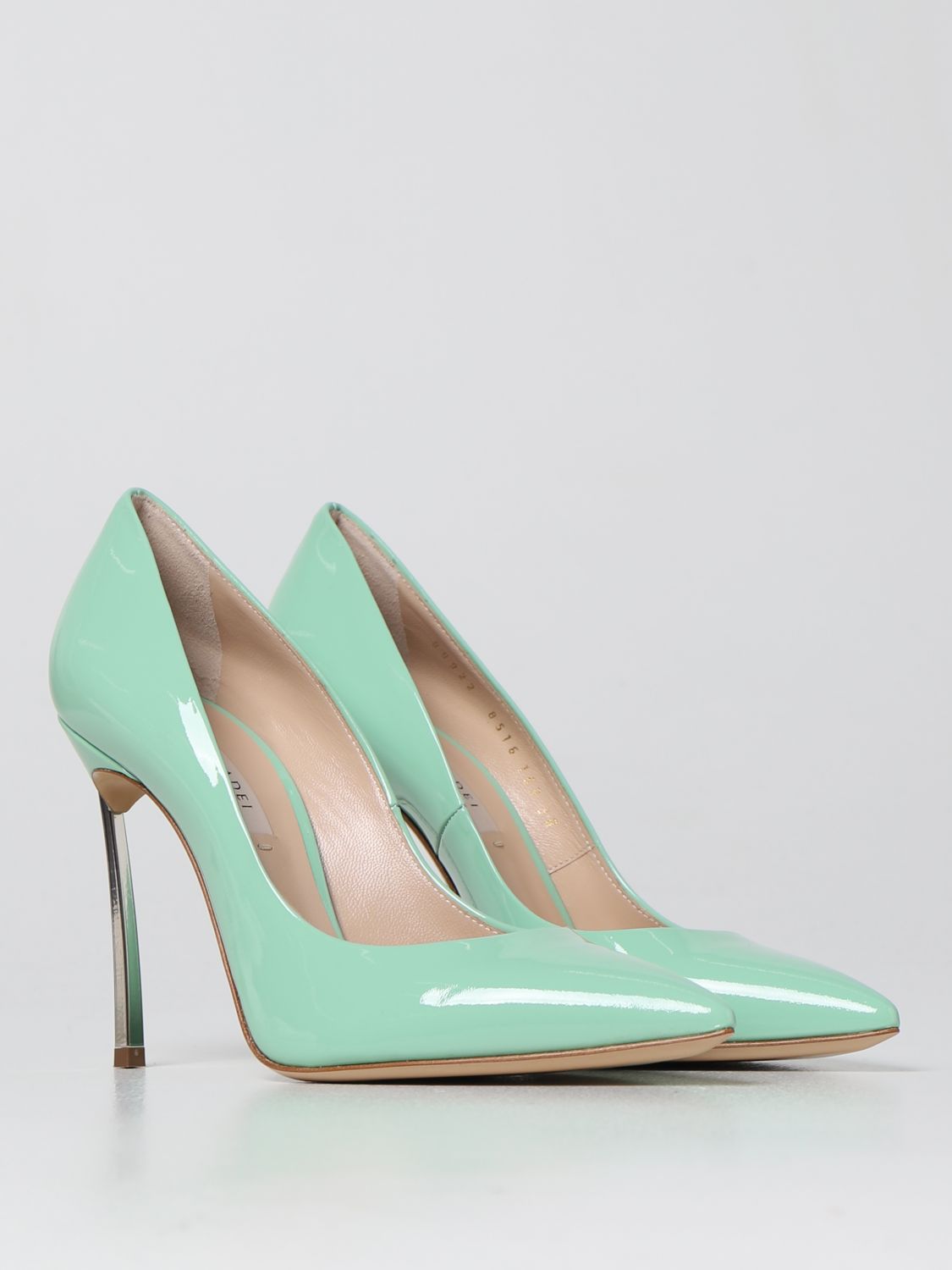 visit Adjustment Infidelity CASADEI: patent leather pumps with Blade heel - Green | Pumps Casadei  1F161D100MC13136200 GIGLIO.COM