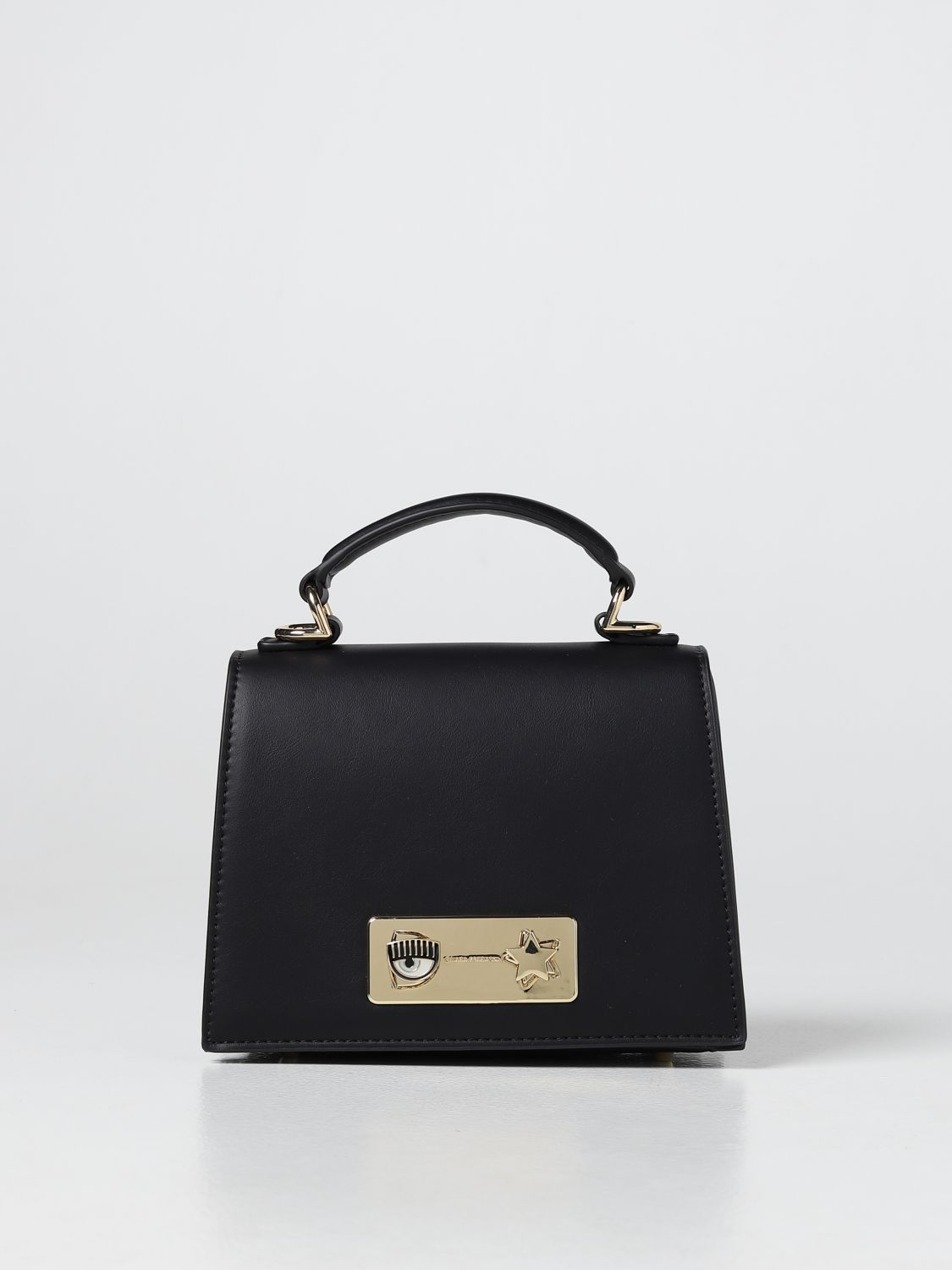 CHIARA FERRAGNI: bag in synthetic leather - Black | Chiara Ferragni ...