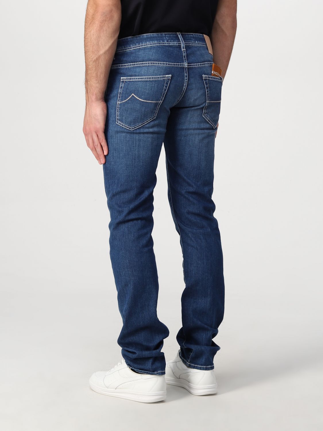 Onderdrukking Keelholte Induceren JACOB COHEN: jeans in washed denim - Denim | Jacob Cohen jeans UQE0831S2851  online on GIGLIO.COM