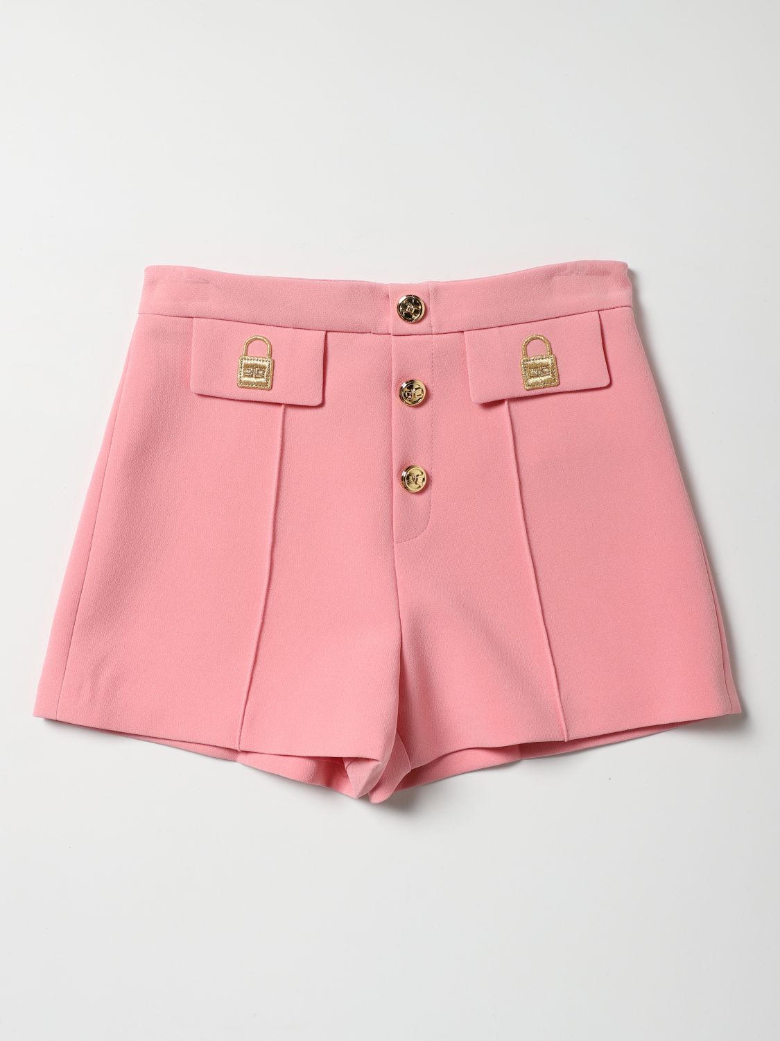 Pantalones cortos Elisabetta Franchi: Pantalones cortos Elisabetta Franchi para niña rosa 1