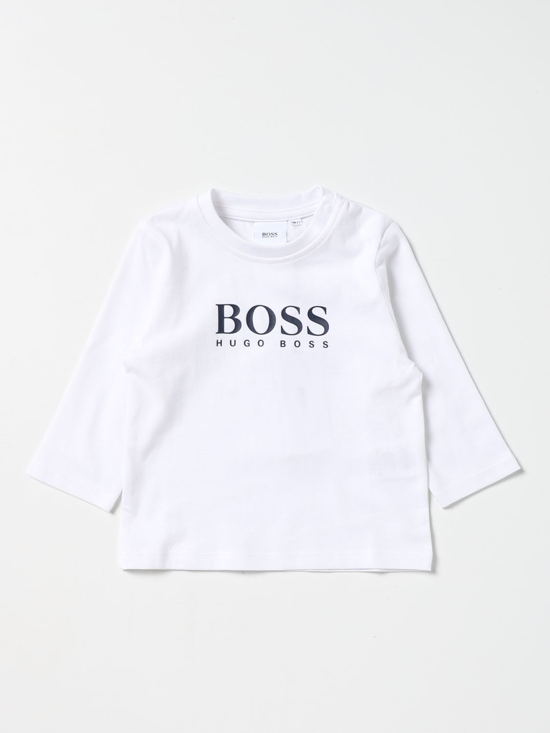 T-shirt Hugo Boss: T-shirt Hugo Boss con logo bianco 1