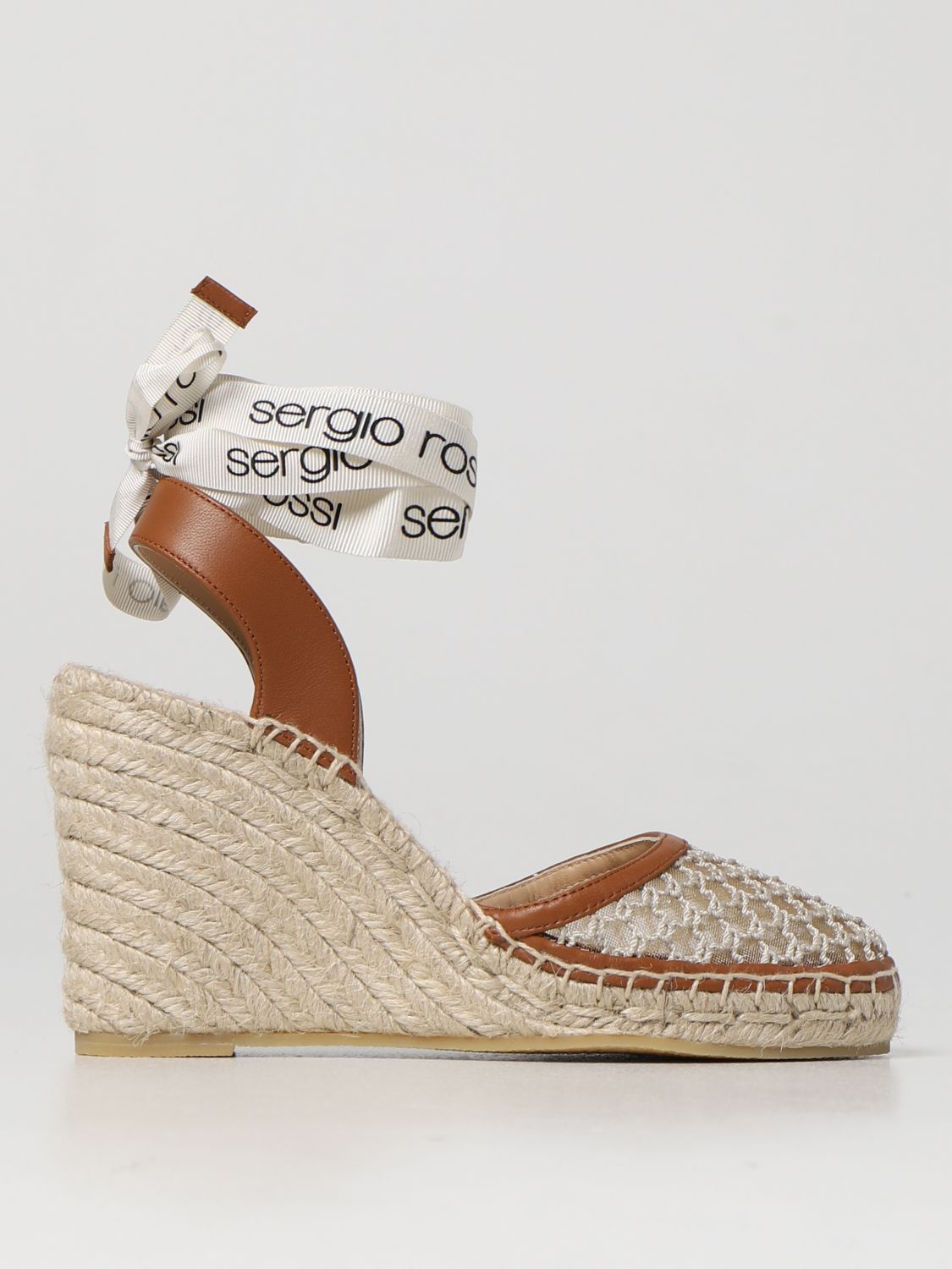 Wedge shoes Sergio Rossi: Sergio Rossi Filicudi leather wedges leather 1