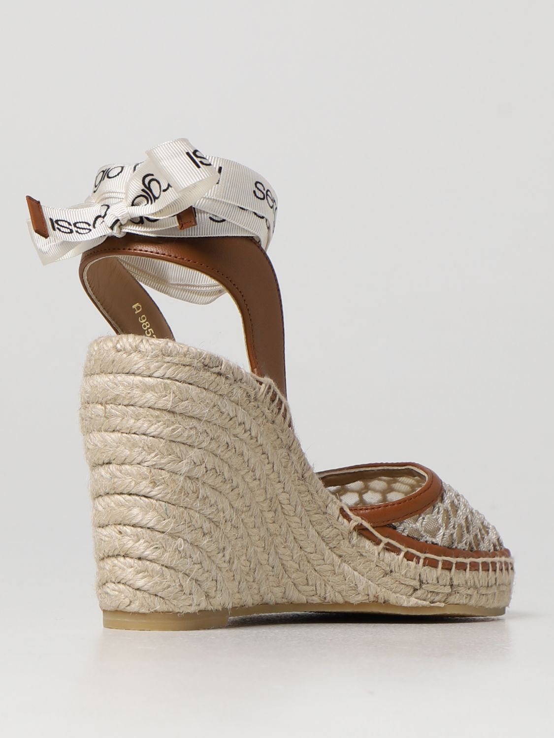 Wedge shoes Sergio Rossi: Sergio Rossi Filicudi leather wedges leather 3