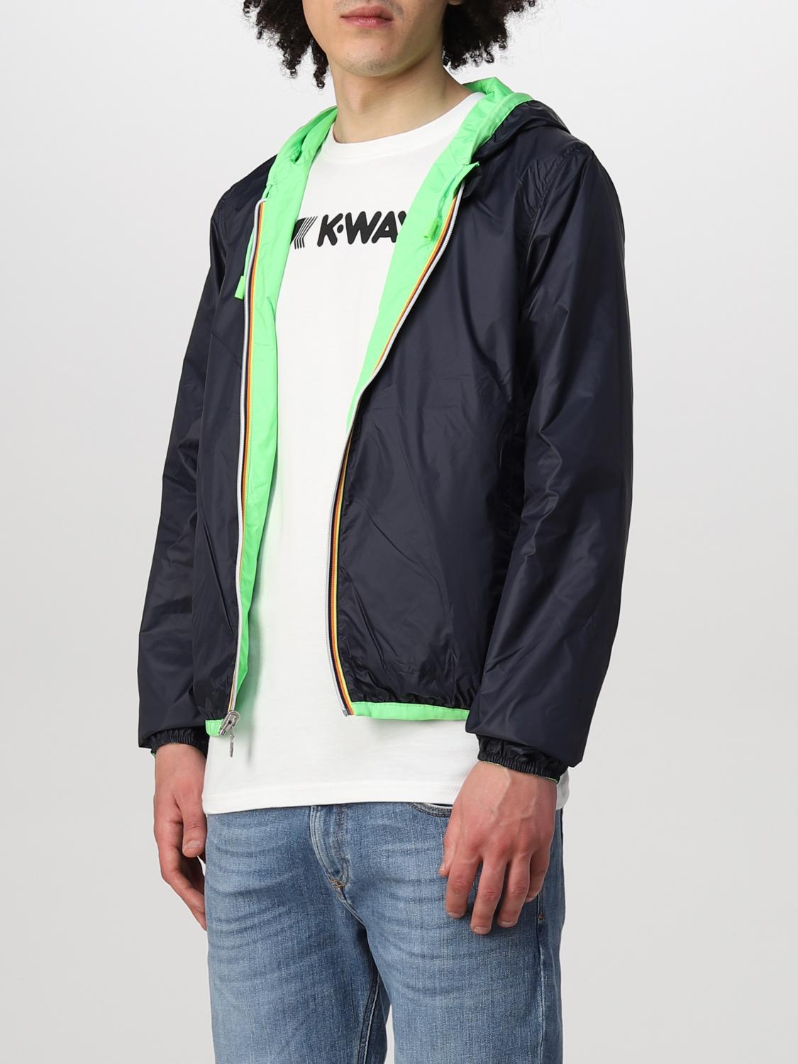 Jacket K-Way Men Color Green