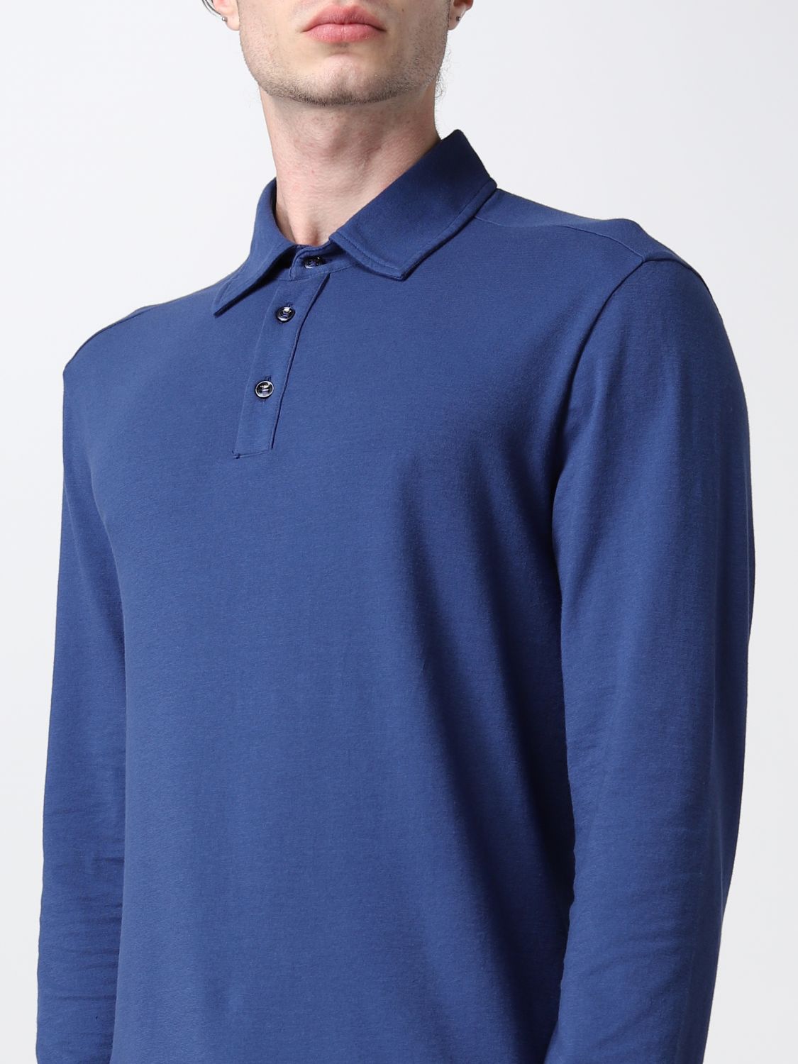Polo shirt Malo: Malo polo shirt for men blue 1 3