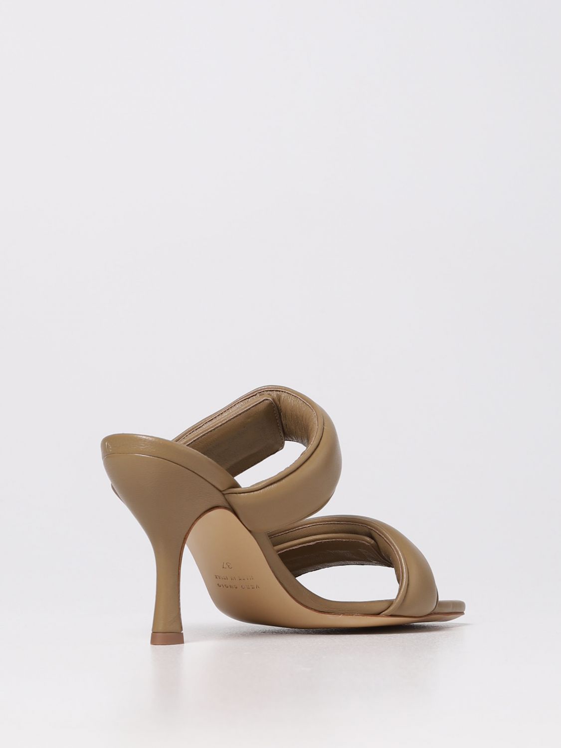 Mujer Zapatos de Tacones de Sandalias con cuña Sandalias Gia 7 de piel con cuña Gia Borghini de Cuero de color Marrón 