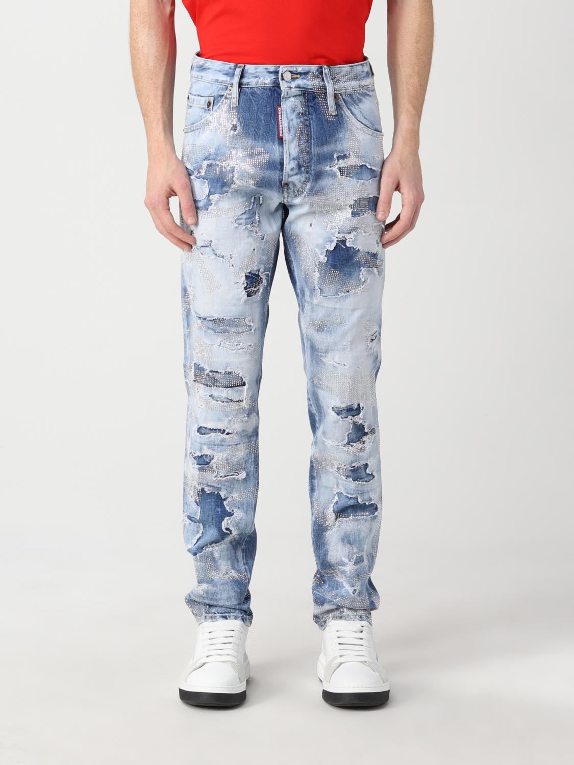 DSQUARED2: Pantalón hombre - Azul Oscuro | Jeans Dsquared2 S71LB1041S30309  GIGLIO.COM