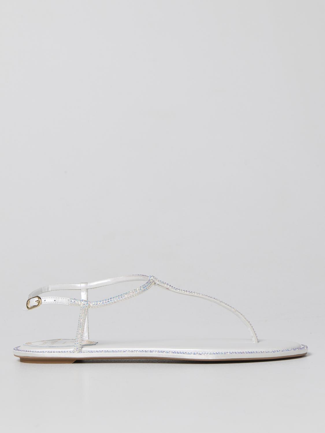 ivory satin flat sandals