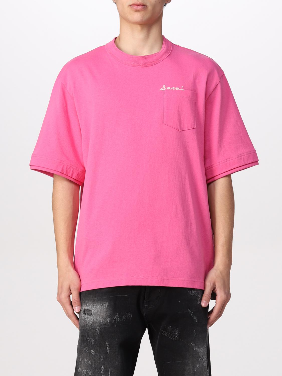 Sacai Tシャツ メンズ ピンク Tシャツ Sacai m Giglio Com