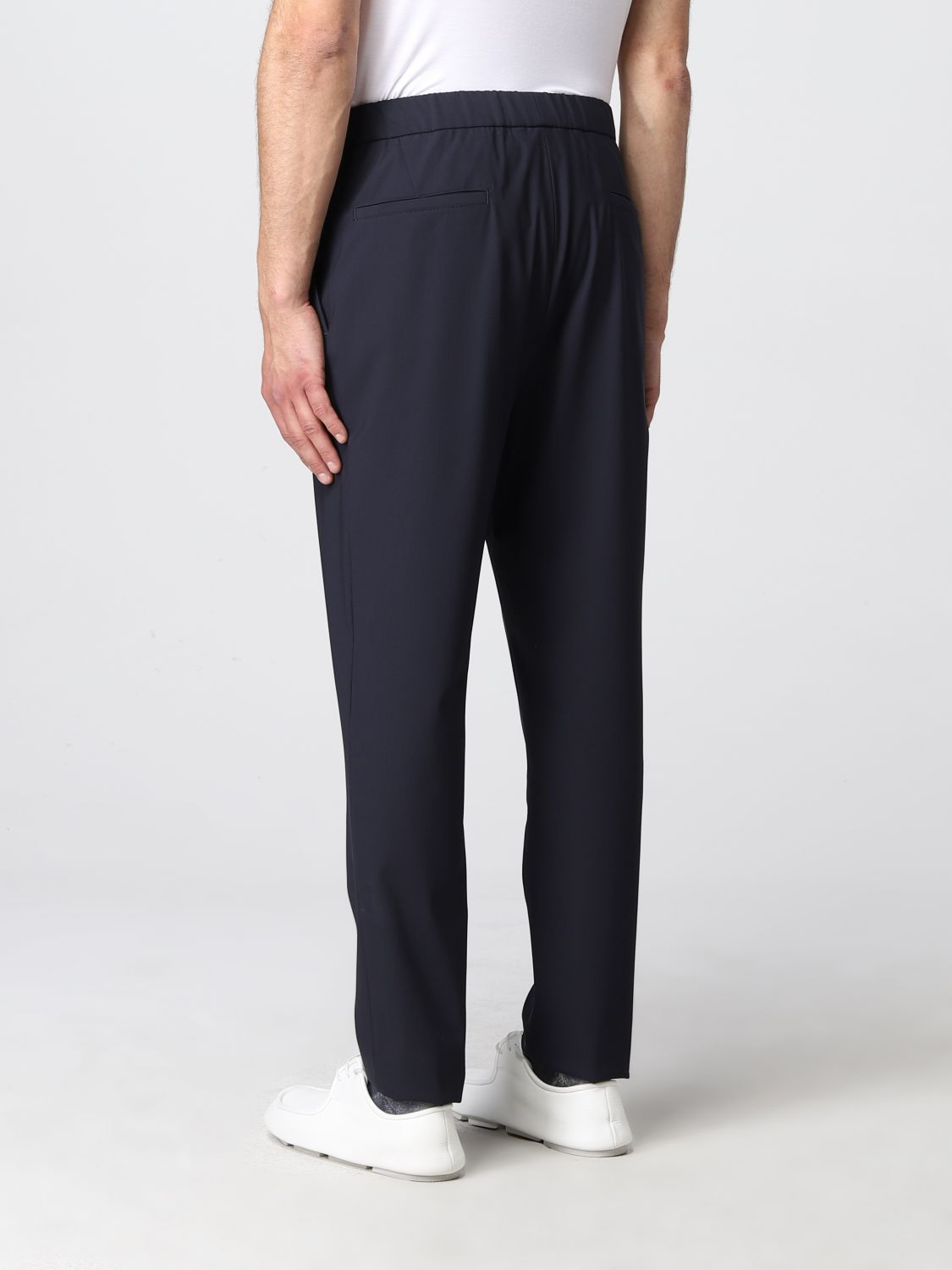 Trousers Giorgio Armani: Giorgio Armani wool blend trousers blue 3