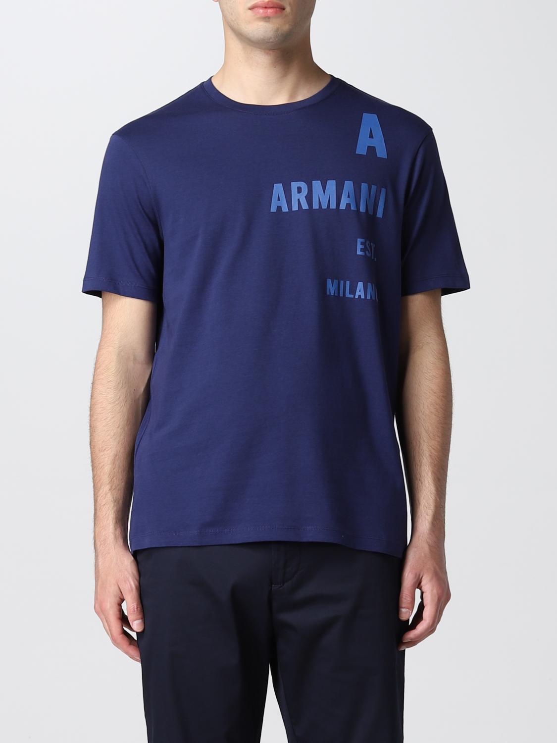 blue armani exchange shirt