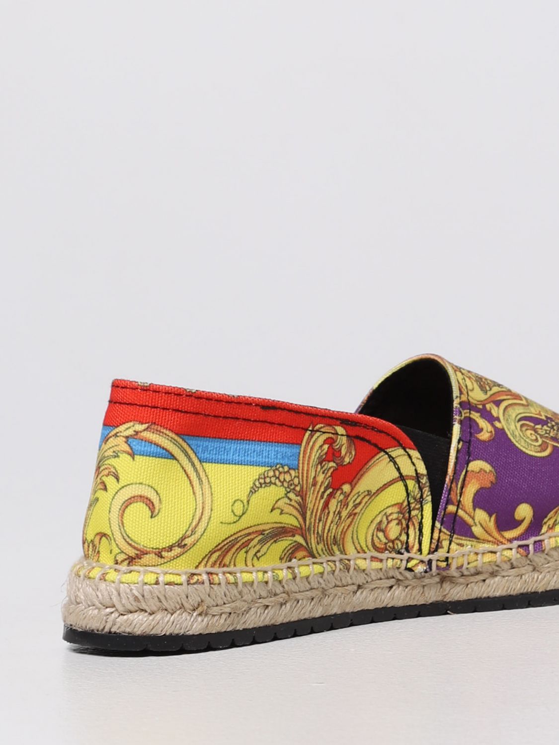 Shoes Young Versace: Versace Young espadrilles in the Baroque print white 3