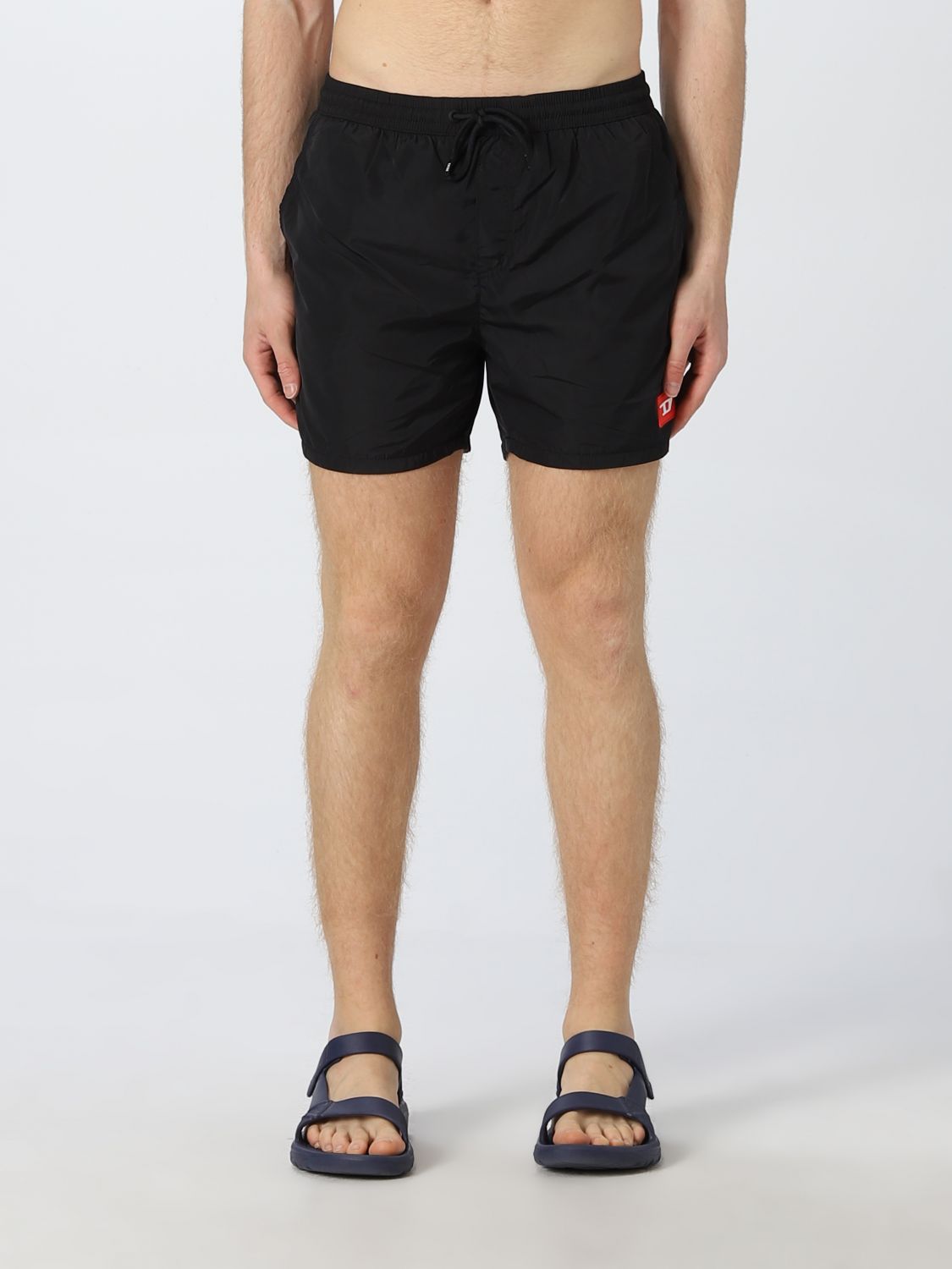 DIESEL: swimsuit for men - Black | Diesel swimsuit A052630QEAP online ...